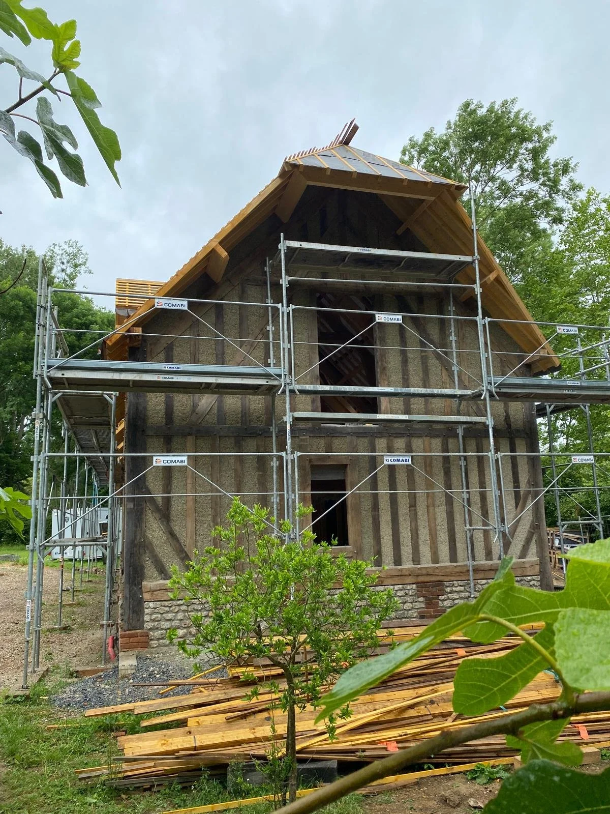 Construction maison colombage Normandie