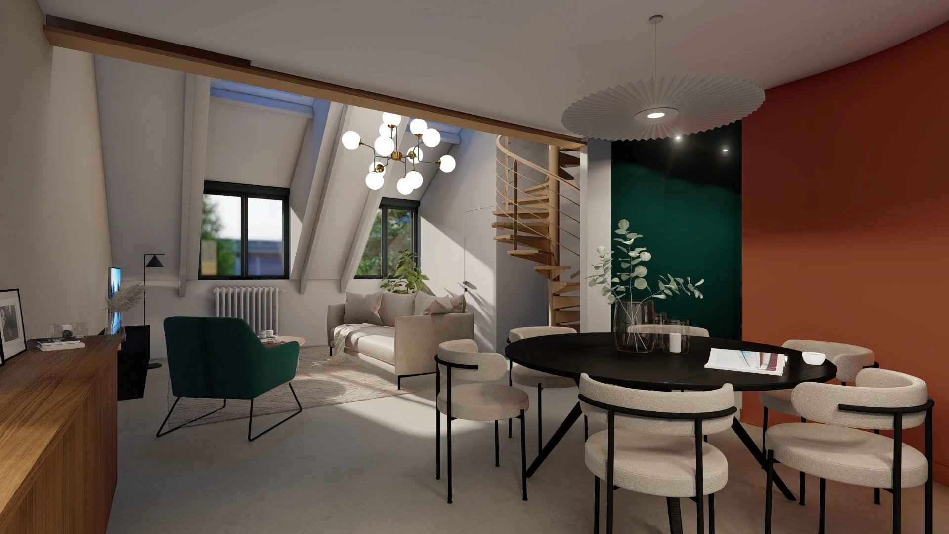 Décoration  architecte intérieur appartement Normandie Pays d'Auge