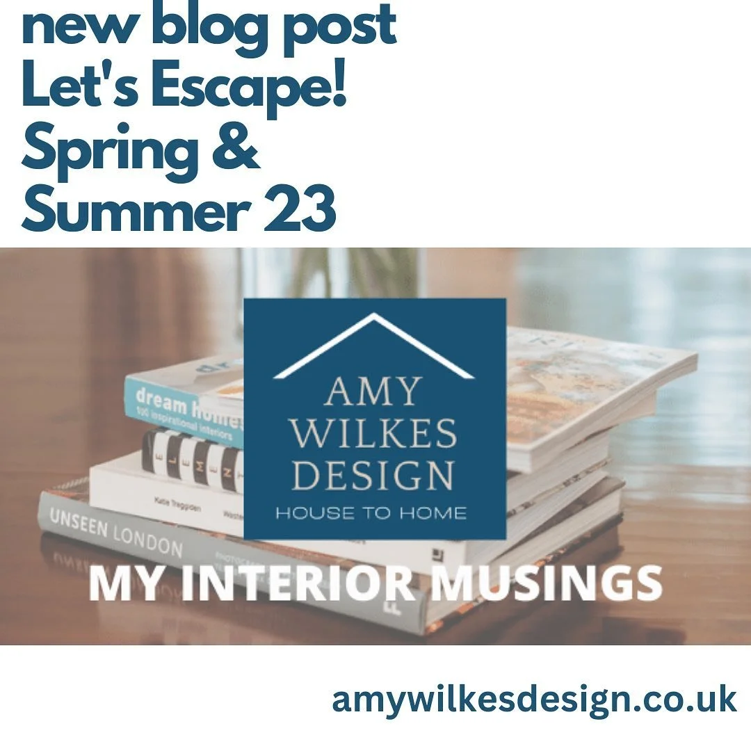 Go to my website (link in bio) for the latest blog on trends to look out for this spring and summer and why we all need to escape!

#interiordesigner
#hertfordshire
#interiorsofhertfordshire
#bishopsstortford
#muchhadham
#hertsandessex 
#interiordesi