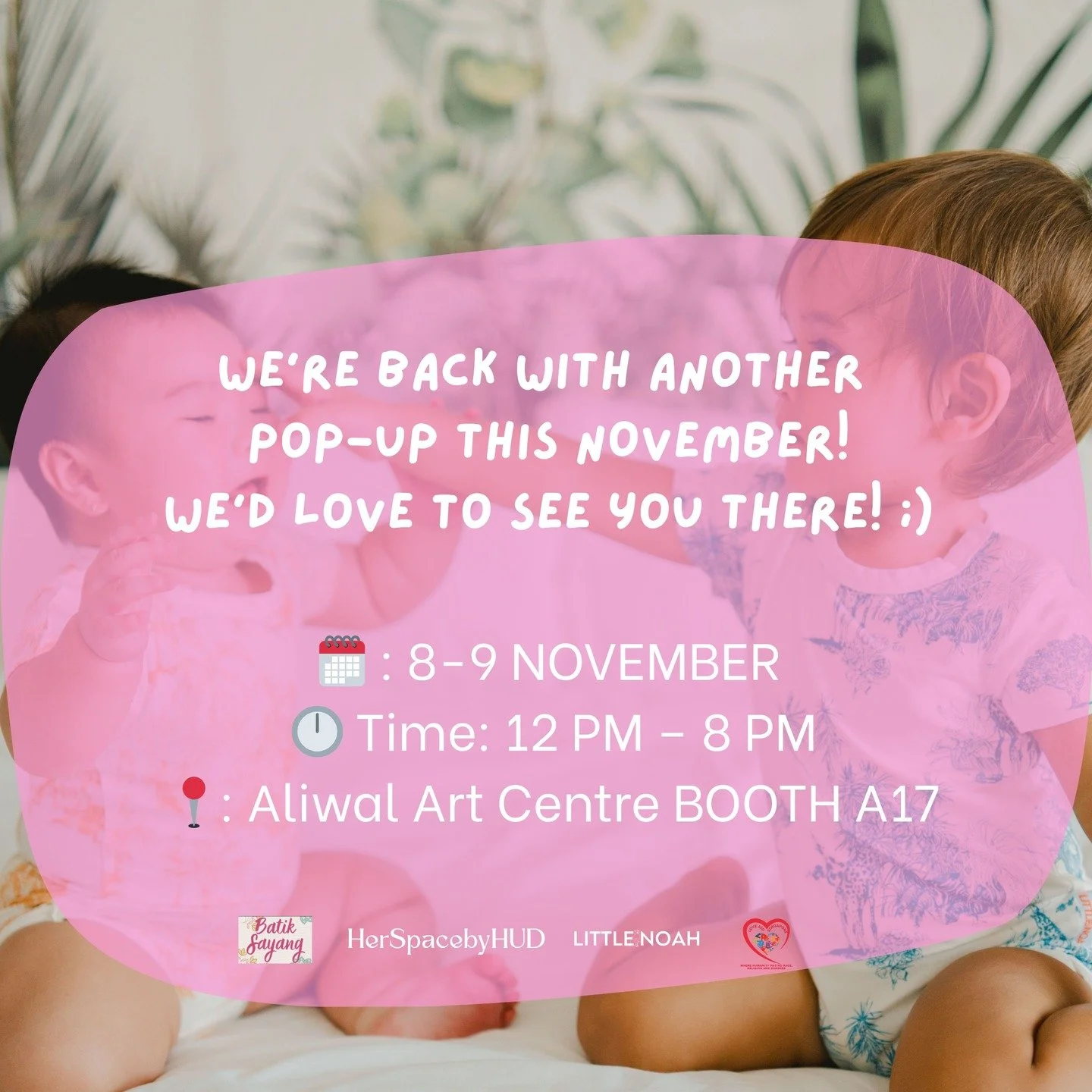 ✨ We&rsquo;re popping up this November &mdash; and you&rsquo;re invited! ✨
Can&rsquo;t wait to see all your lovely faces again! 💖

🗓 8&ndash;9 November
🕛 12 PM &ndash; 8 PM
📍 Aliwal Art Centre (Booth A17)

We&rsquo;ll be hanging out with our fave