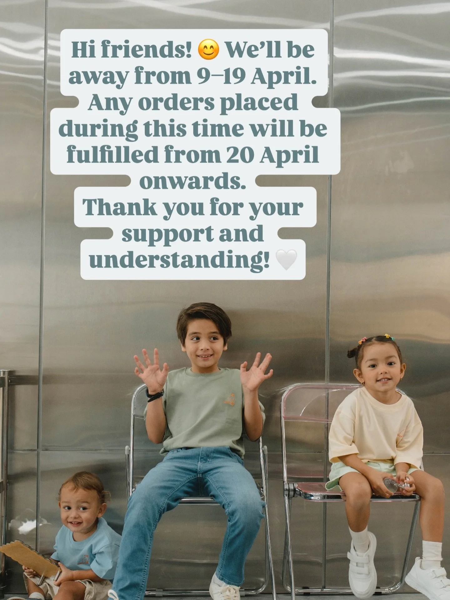 We&rsquo;ll catch up on everything when we&rsquo;re back! Little Noah is turning 2 next week 🎂 so we&rsquo;re celebrating with a sitewide promotion this month. Stay tuned! 🎉