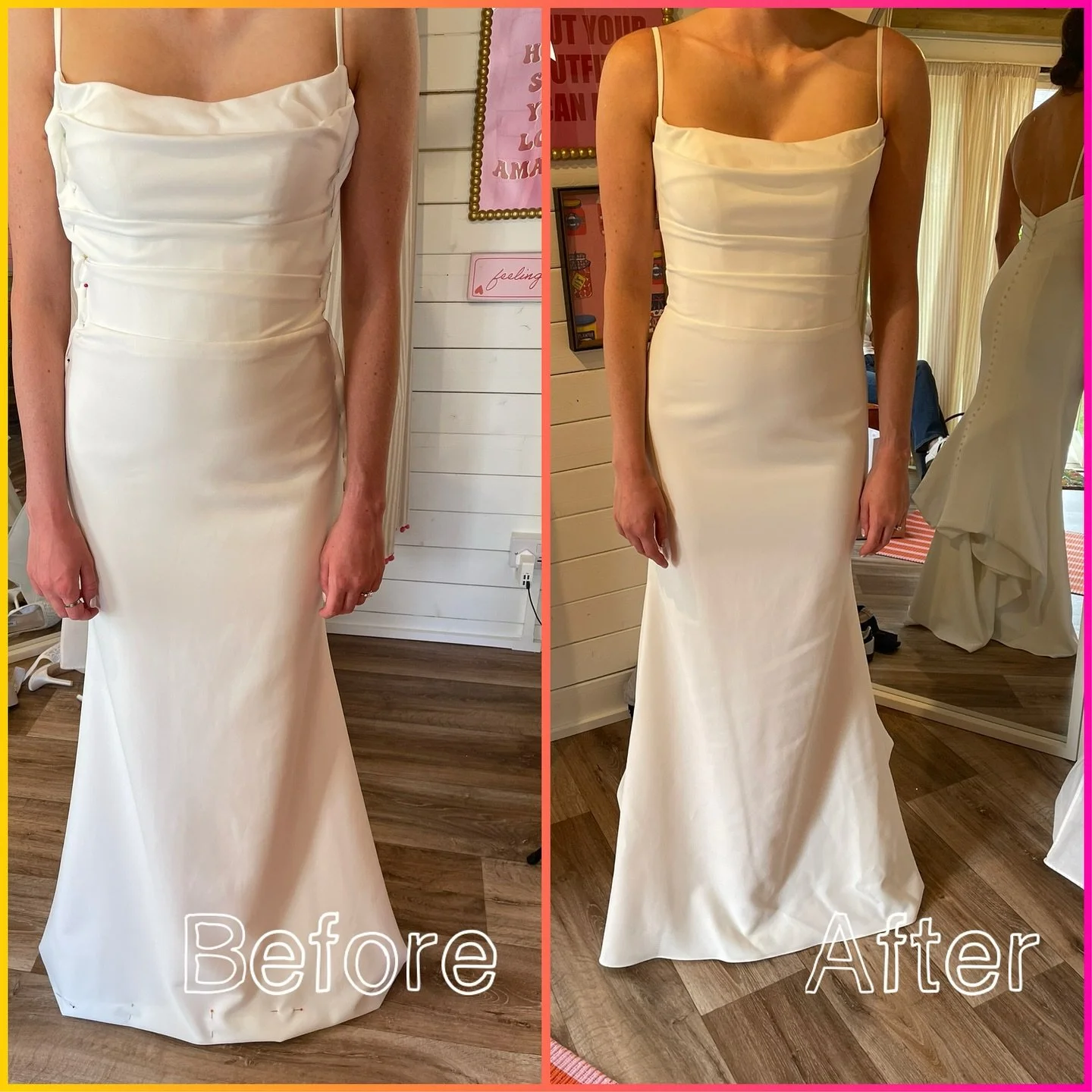 I believe that it&rsquo;s the little things that make a big difference. From adjusting hemlines to fine-tuning the fit around the bust or waist, I meticulously review every aspect of your gown to ensure perfection. Every stitch, seam, and detail is s