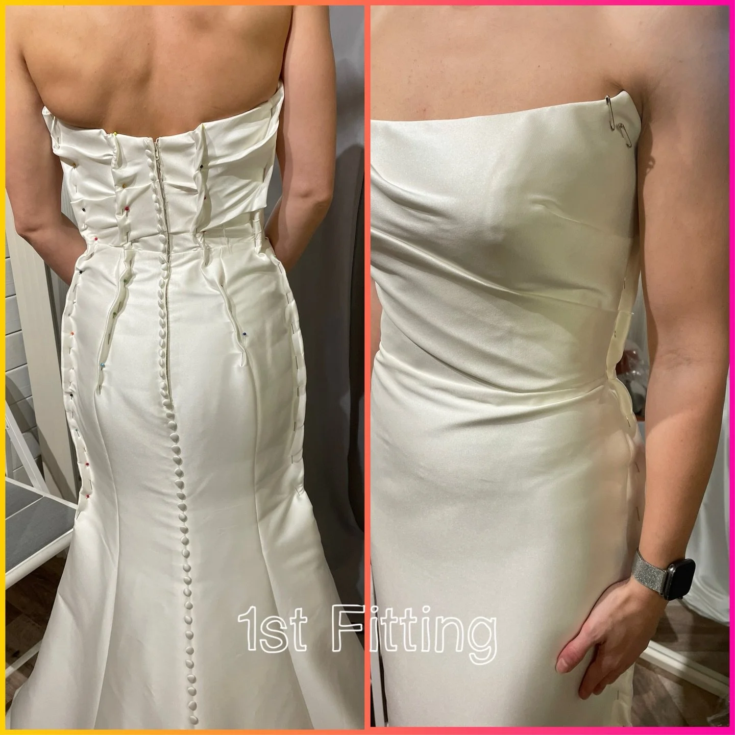 Proof that the right alterations can completely transform a dress 🧡🪡