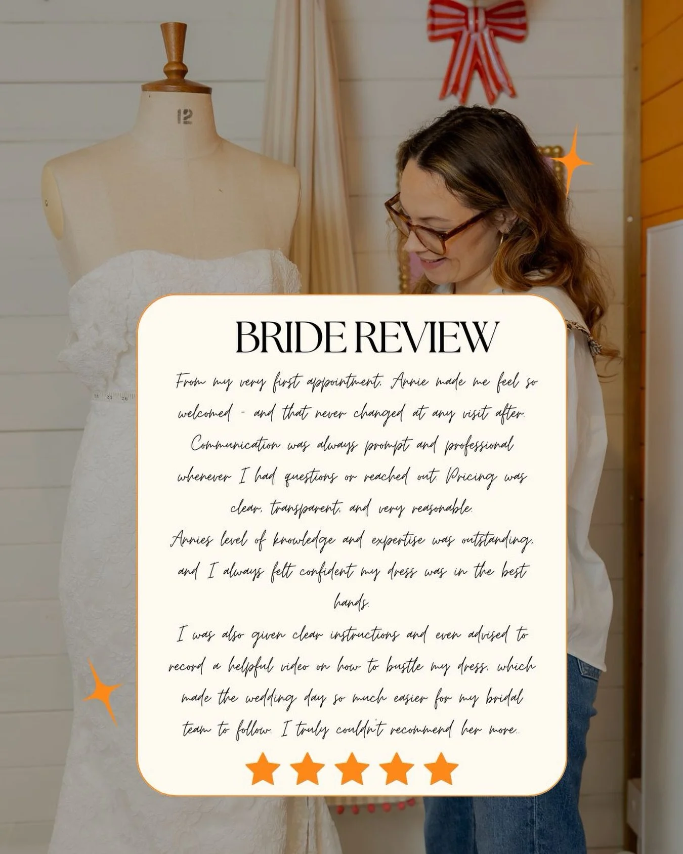 There is truly nothing more rewarding than knowing a bride felt confident, comfortable and completely herself on her wedding day. Being trusted with something as special as a wedding dress is never something I take lightly, it&rsquo;s an honour every