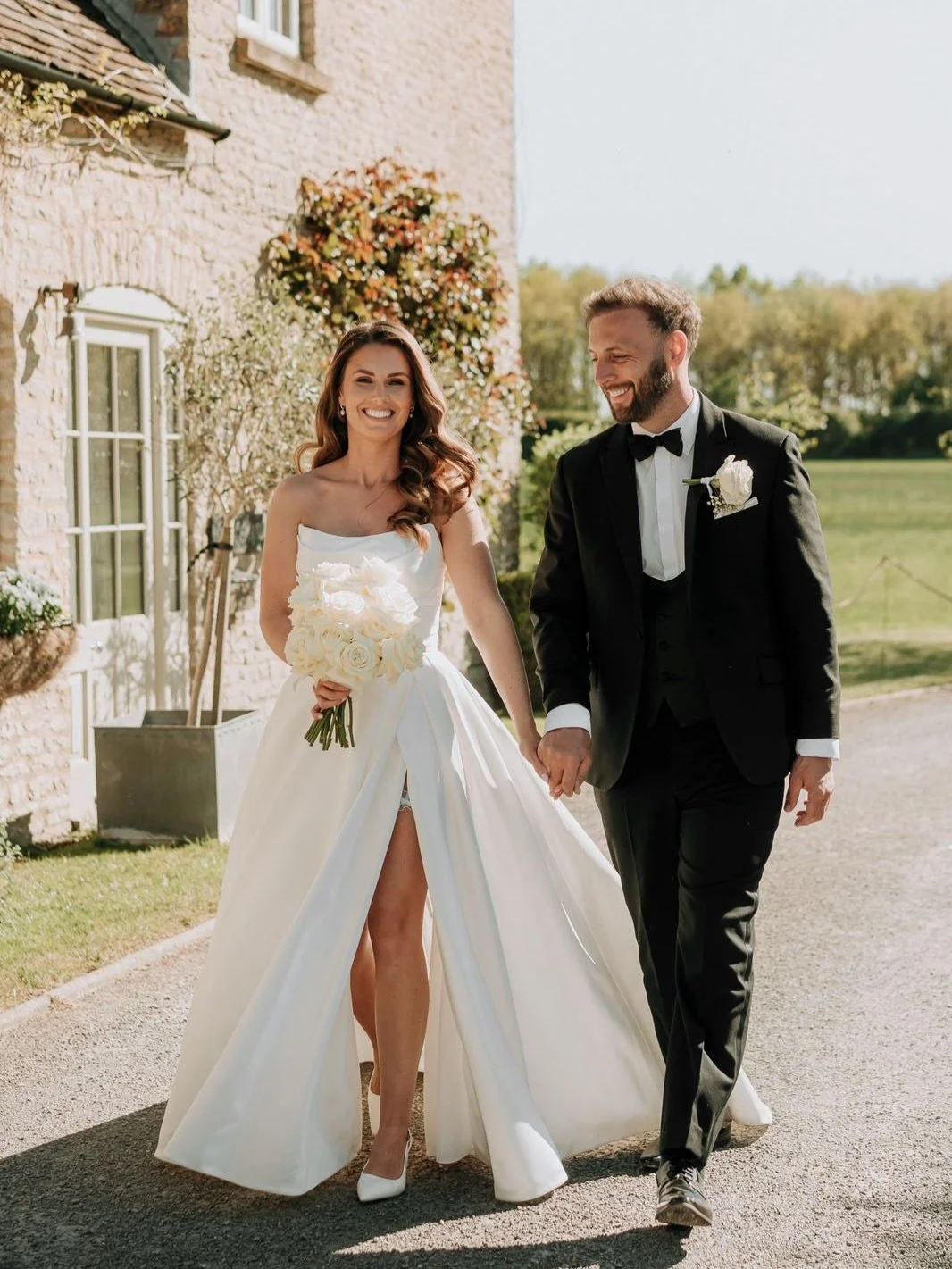 Real Bride - Beccy &amp; Ryan 🧡 

There&rsquo;s nothing quite like seeing a bride shine on her wedding day ✨

It was an absolute pleasure altering this beautiful gown and helping create the perfect fit for Beccy. Thank you for trusting &amp; choosin