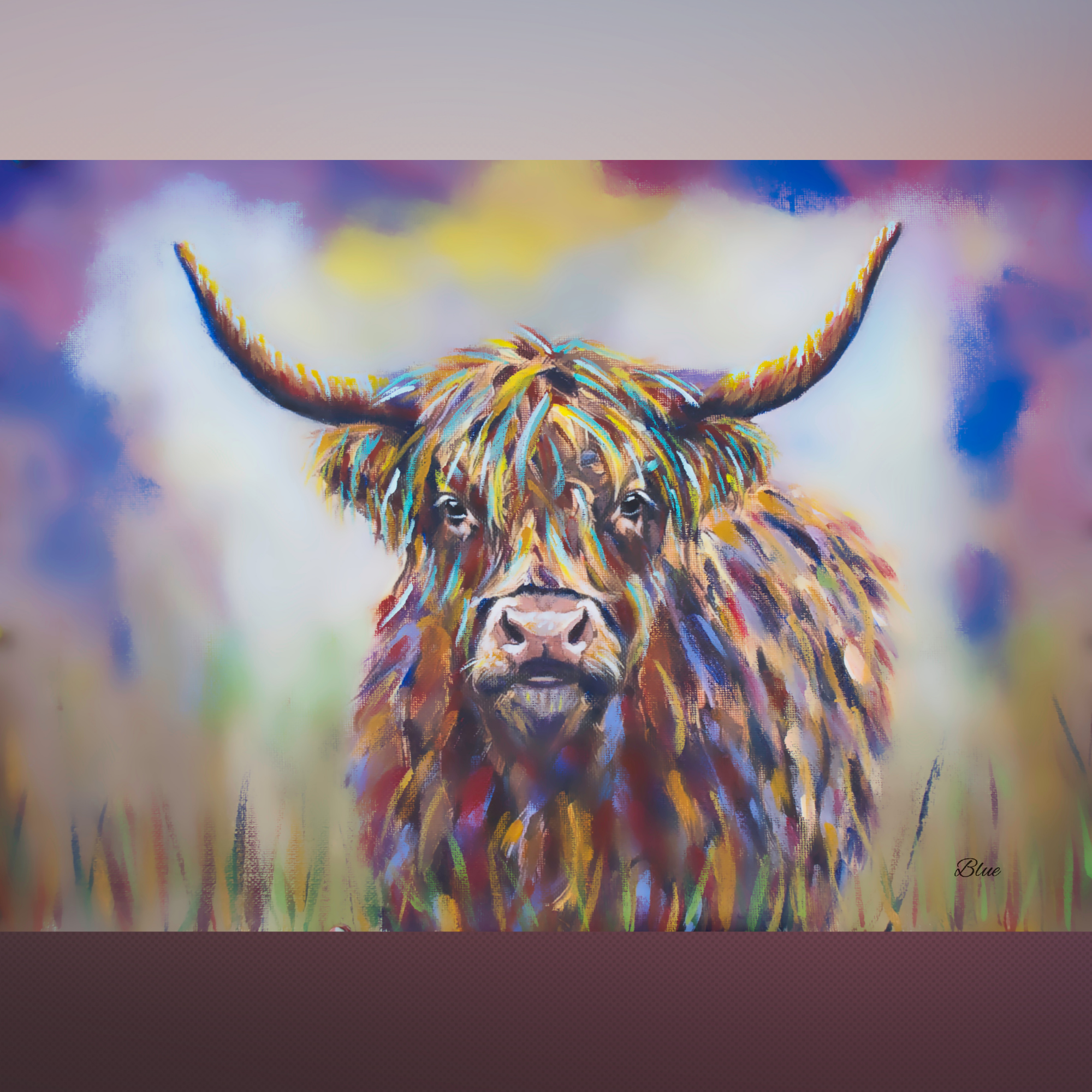 Highland Cow Impasto