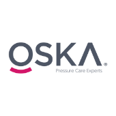 OSKA logo with the tagline 'Pressure Care Experts'.