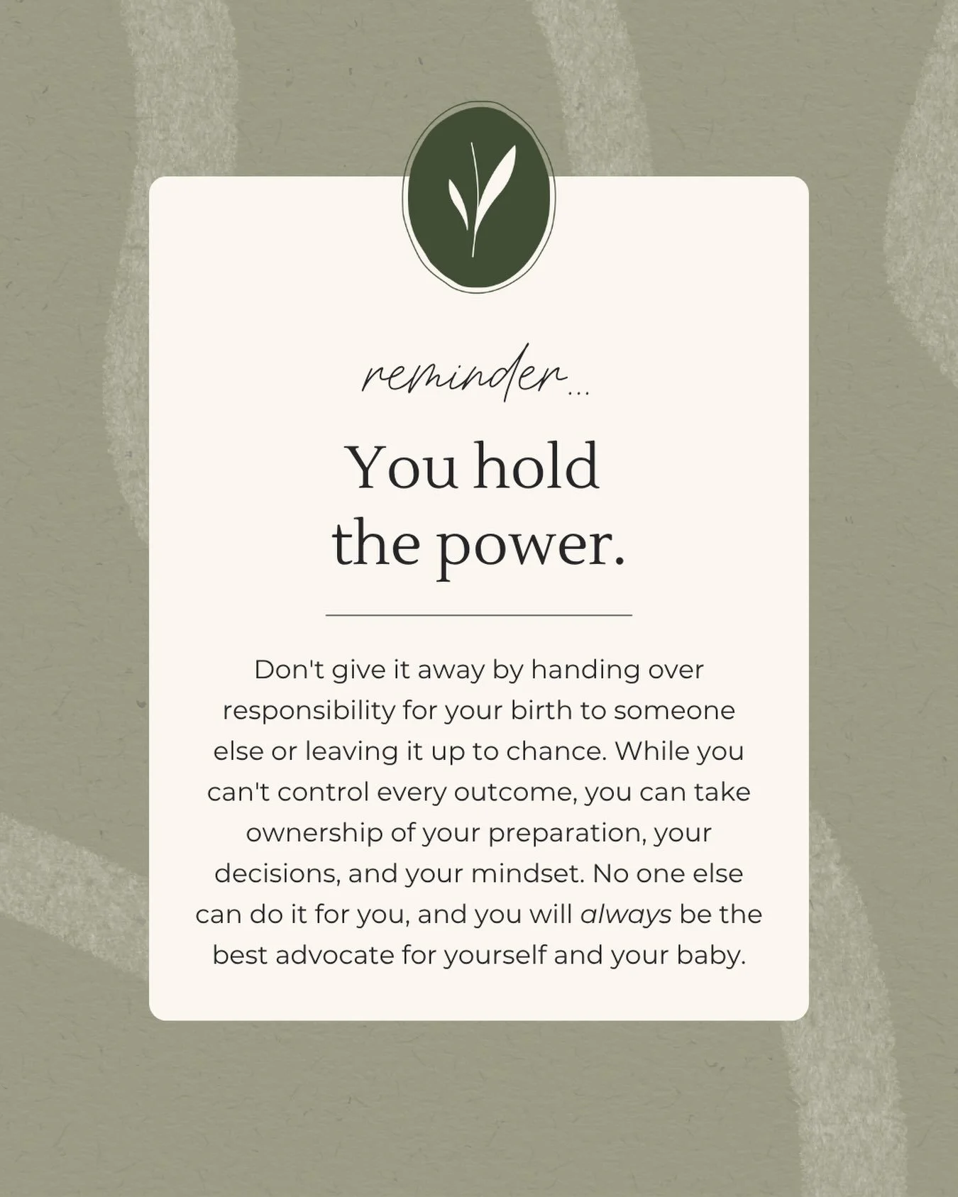 Everything you need is already within you. It may call to be nurtured, tuned in, turned up, or dusted off...but it&rsquo;s there. Maybe it&rsquo;s somewhere down deep, or maybe it&rsquo;s right below the surface. Either way, pregnancy and birth will 