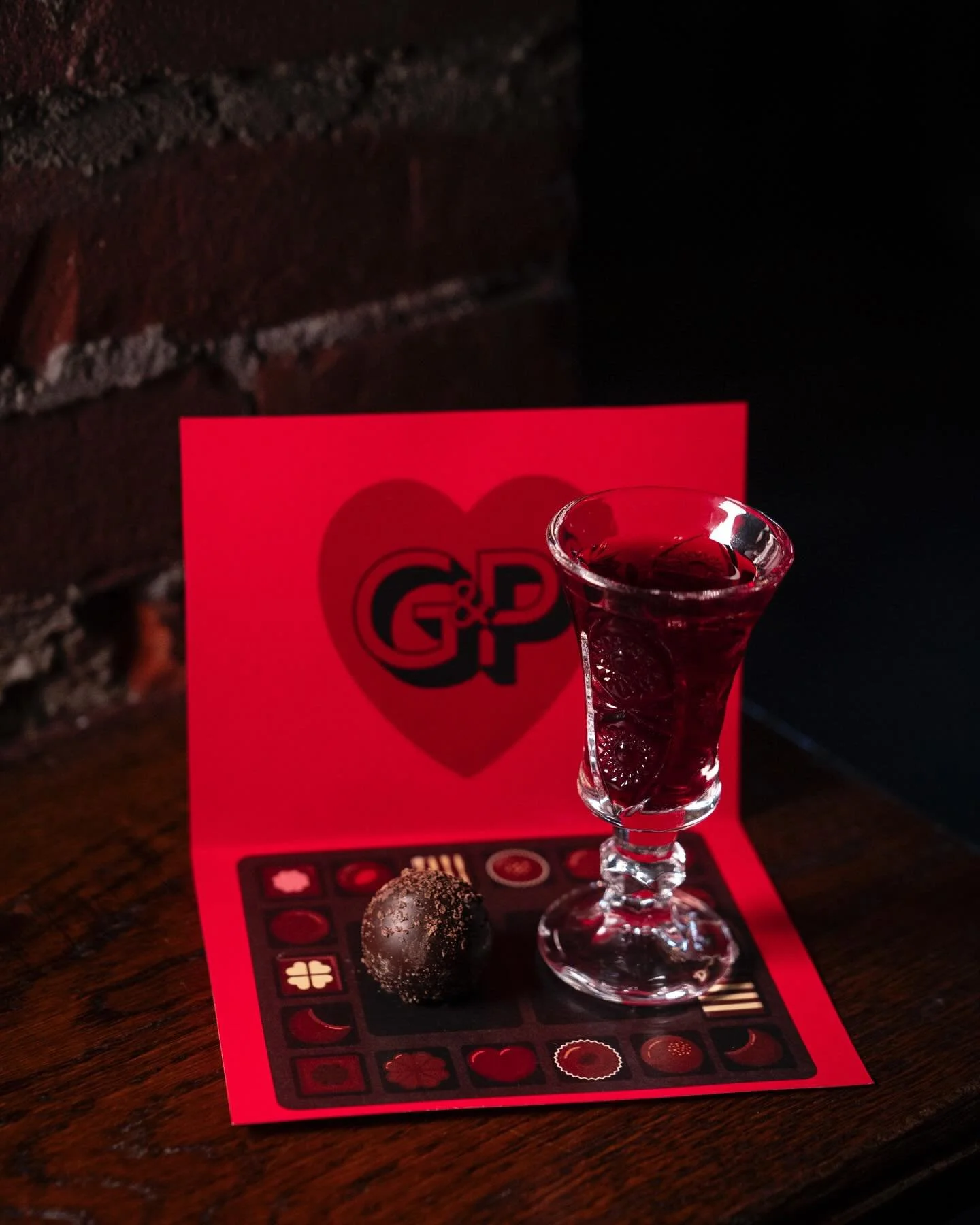 For Valentine&rsquo;s Day we&rsquo;re playing matchmaker.
Ginjinha &hearts;️Dark Chocolate Truffle
Oloroso Sherry &hearts;️Toffee Almond Crunch
Amaro Nonino &hearts;️Dark Chocolate Candied Orange 

Available 🫶Friday 2.13 &amp; Saturday 2.14🫶

🍫Lot