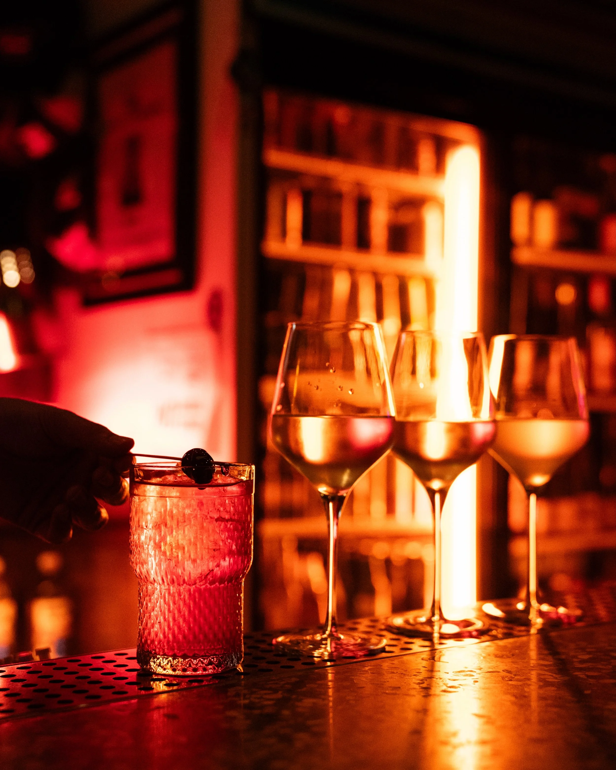 FYI in addition to great wine, our space has the moodiest lighting design for a first date. 🫶 
For those of you who also obsessively scroll the &ldquo;Vibe&rdquo; photo section of Google Maps before going anywhere.