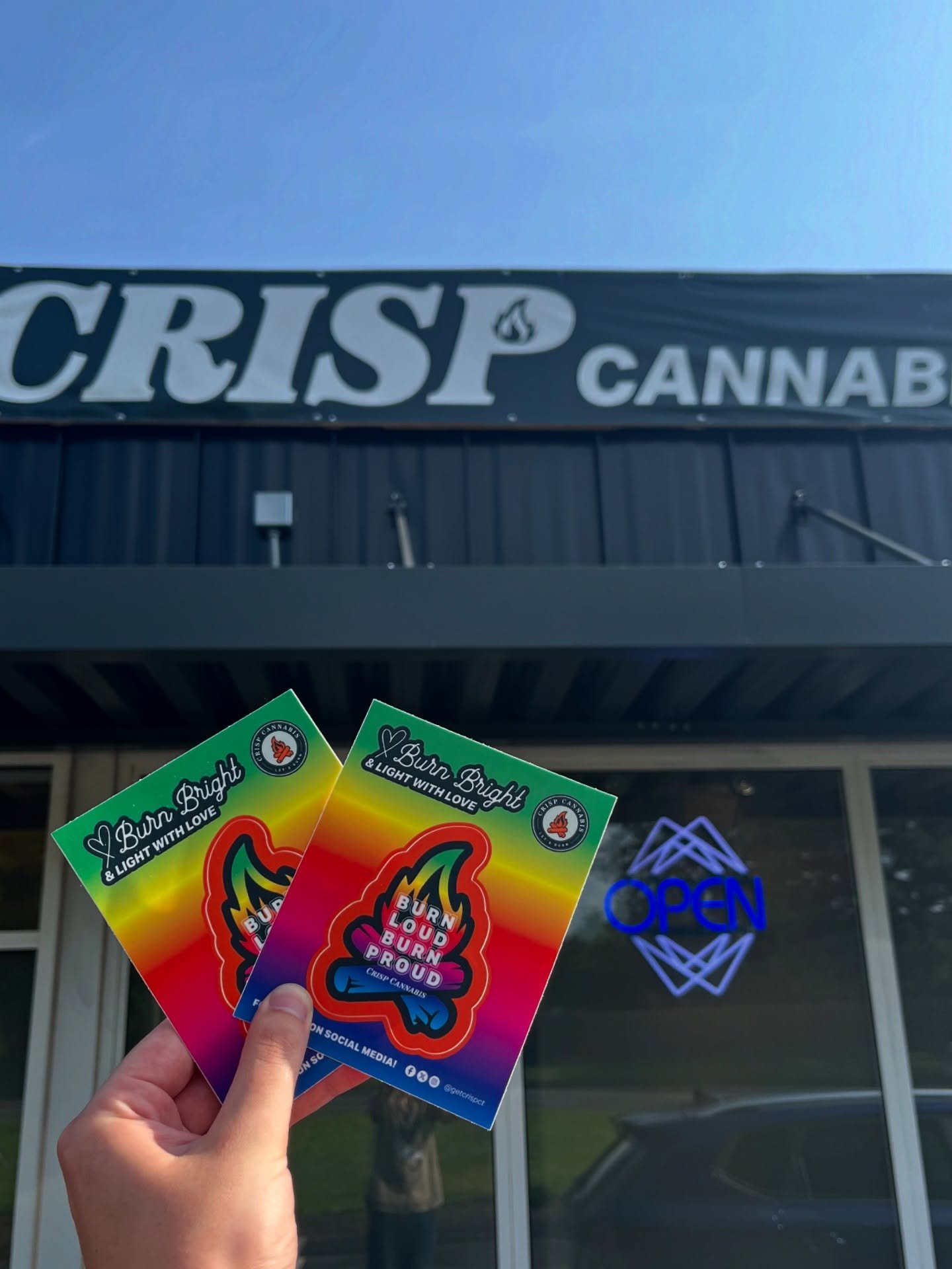 Ask about our pride stickers next time you visit, grab one while they last!🏳️&zwj;🌈✌️

#keepitcrisp #burnloud #burnproud