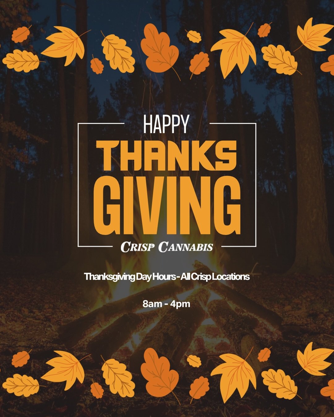 Happy Thanksgiving, Connecticut. 🧡
Whether you&rsquo;re heading to family, Friendsgiving, or the couch &mdash; swing through early and stock up.
All Crisp locations open 8am&ndash;4pm.