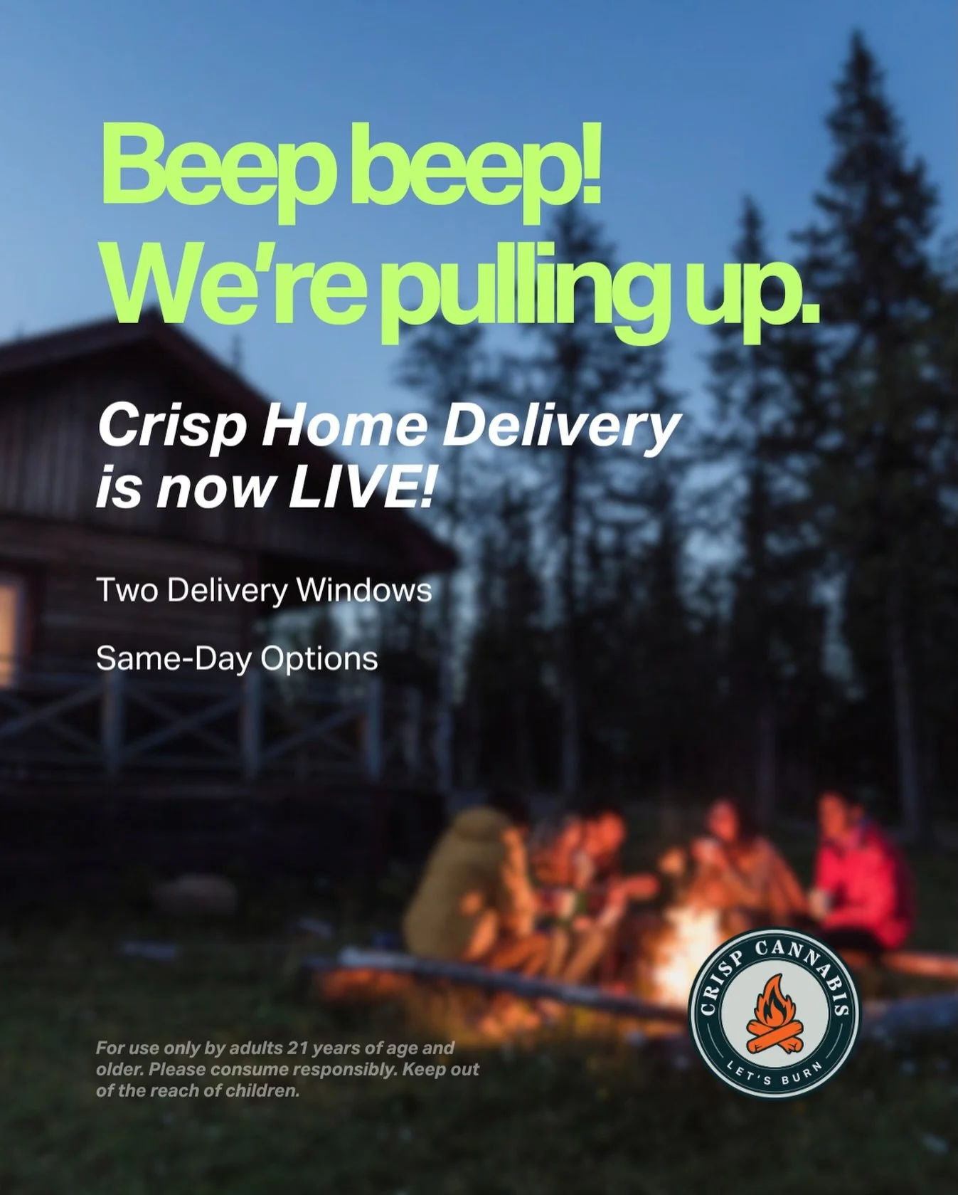 Beep beep. We&rsquo;re pulling up. 🚗🔥

Crisp Home Delivery is officially live from our Cromwell and East Hartford locations.

Now serving select Connecticut towns with two convenient delivery windows, Monday through Saturday:

Morning: 9:30 AM &nda