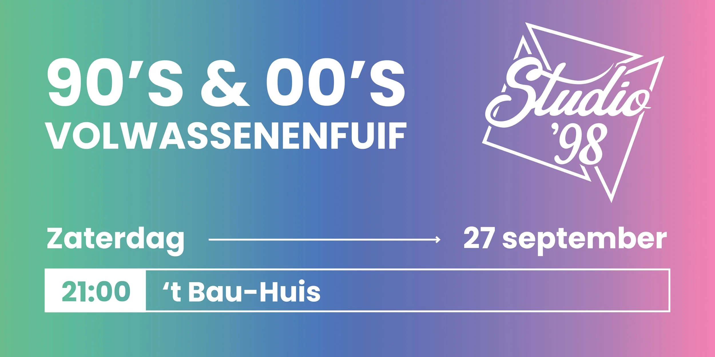 Studio 98 Volwassenenfuif Sint-Niklaas