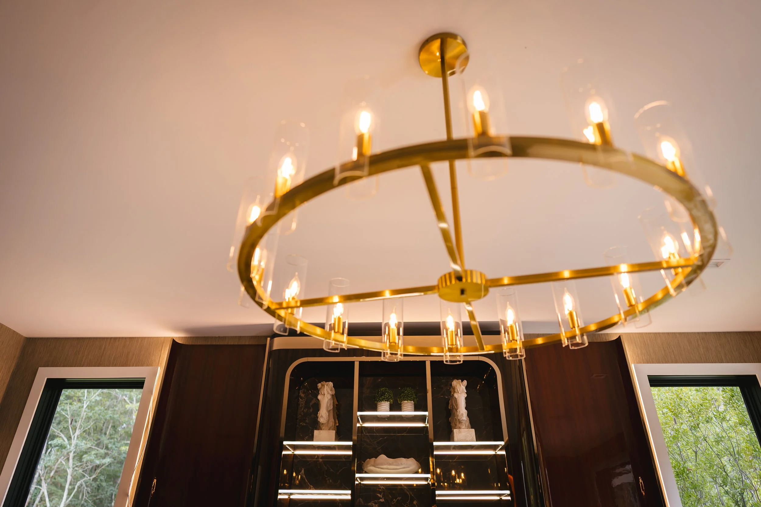 Chandelier gold luxurious