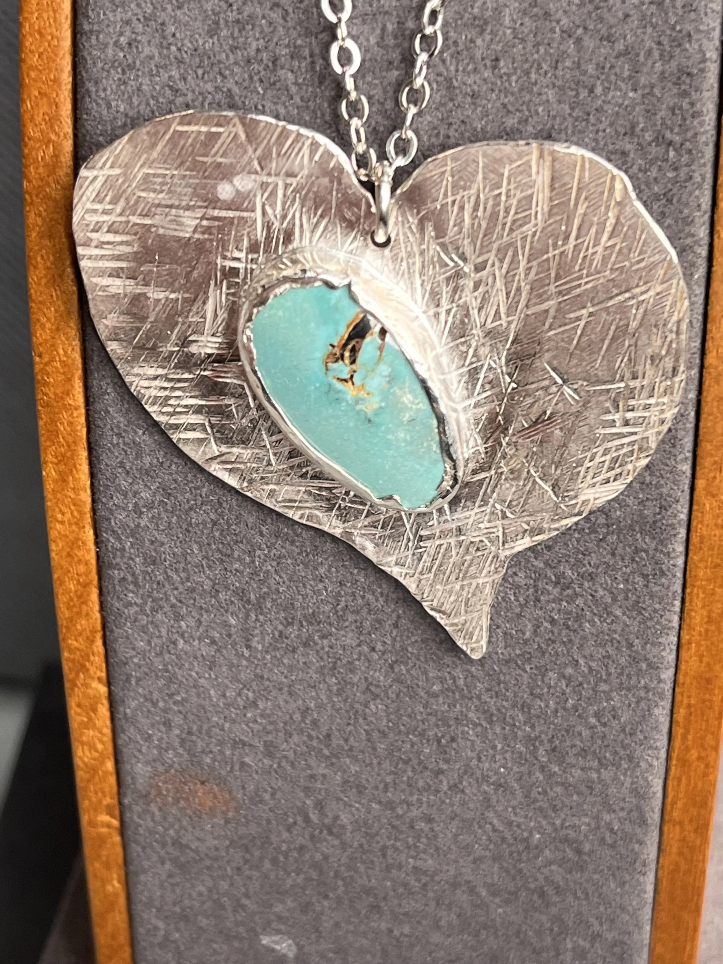 Abstract heart Sterling Silver Pendant