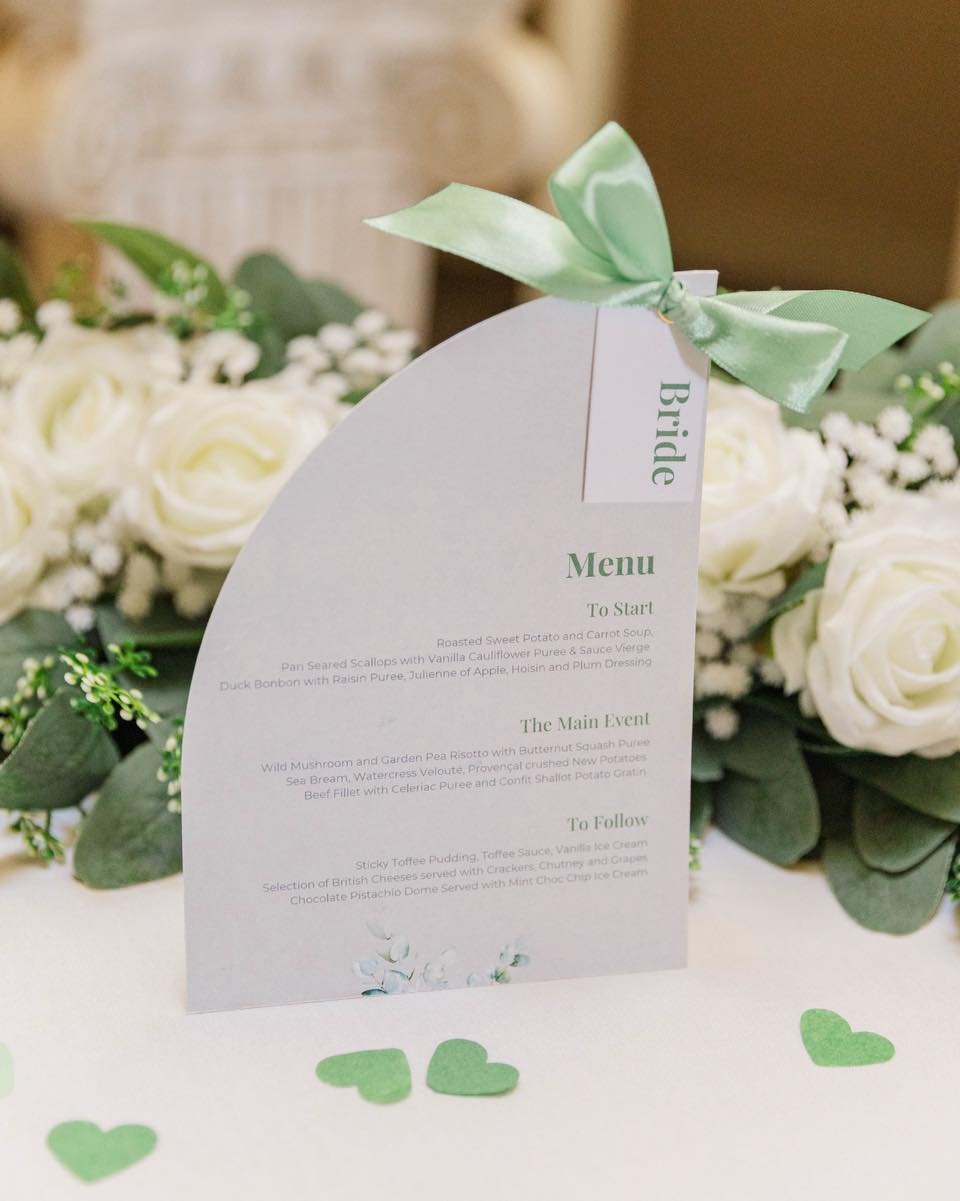 Elevate your wedding tablescape with beautifully designed menus. From elegant scripts to modern layouts, we work with you to create and print menus that set the tone for your special day π
#WeddingStationery #WeddingMenus #BasingstokeWedding #Hamps