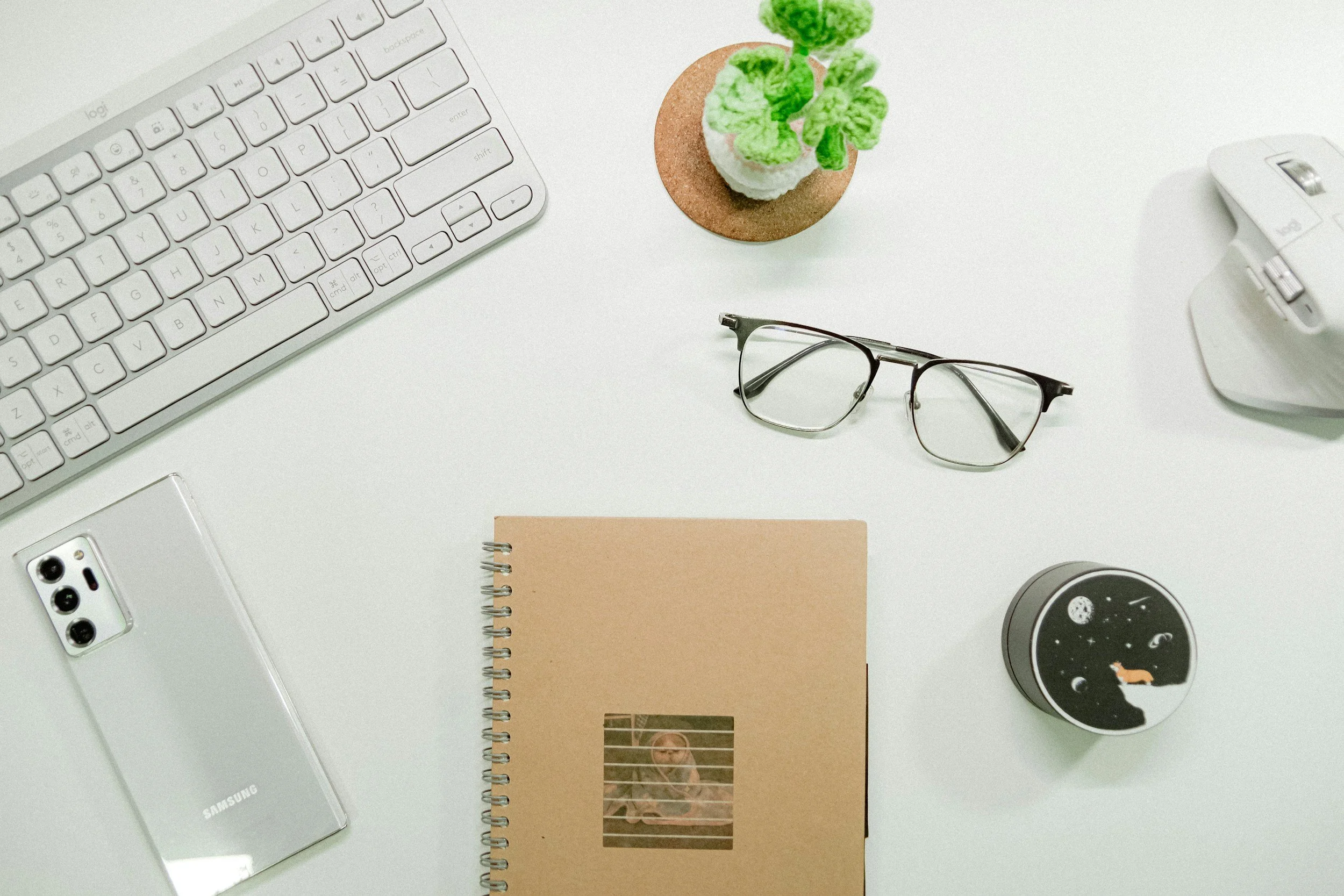 A tidy desk setup representing the preparation involved in searching for a therapist, relevant to adults with ADHD and anyone navigating mental health care.