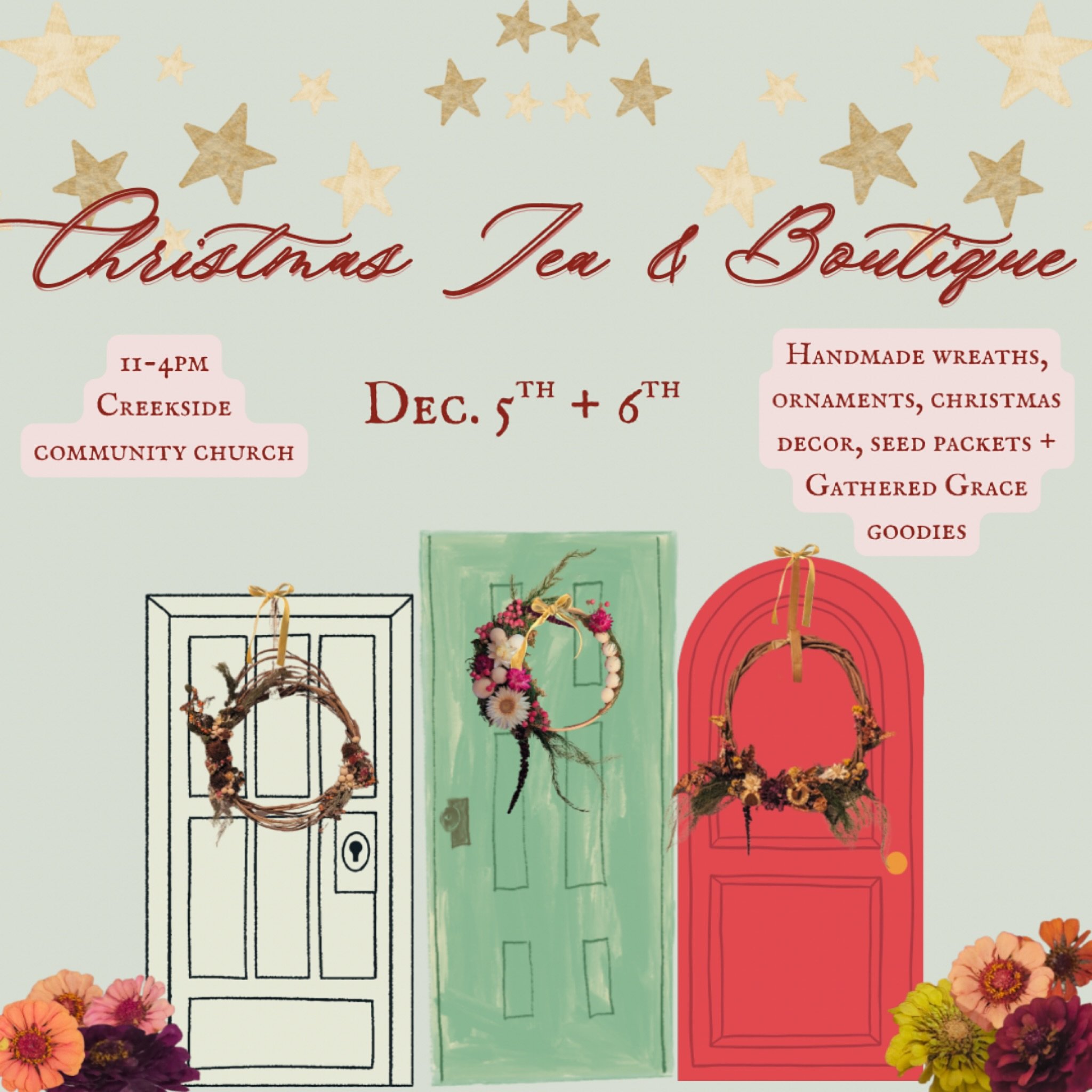 We&rsquo;ve awoken from our summer slumber 🥱😉 and we&rsquo;re coming back full swing with a Christmas Market!! 🎄✨❣️
We&rsquo;ll have a booth @sanleandrocreekside to share with you our hand crafted wreaths, ornaments, seed packets for your own gard