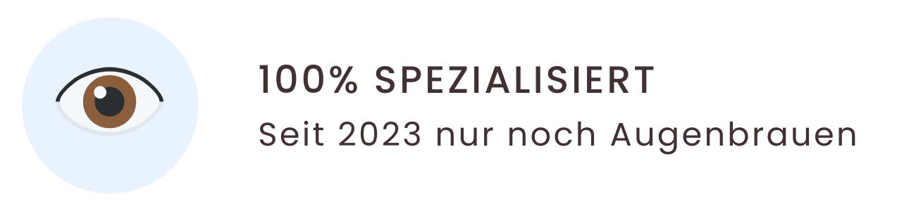 100% Spezialisiert auf Augenbrauen