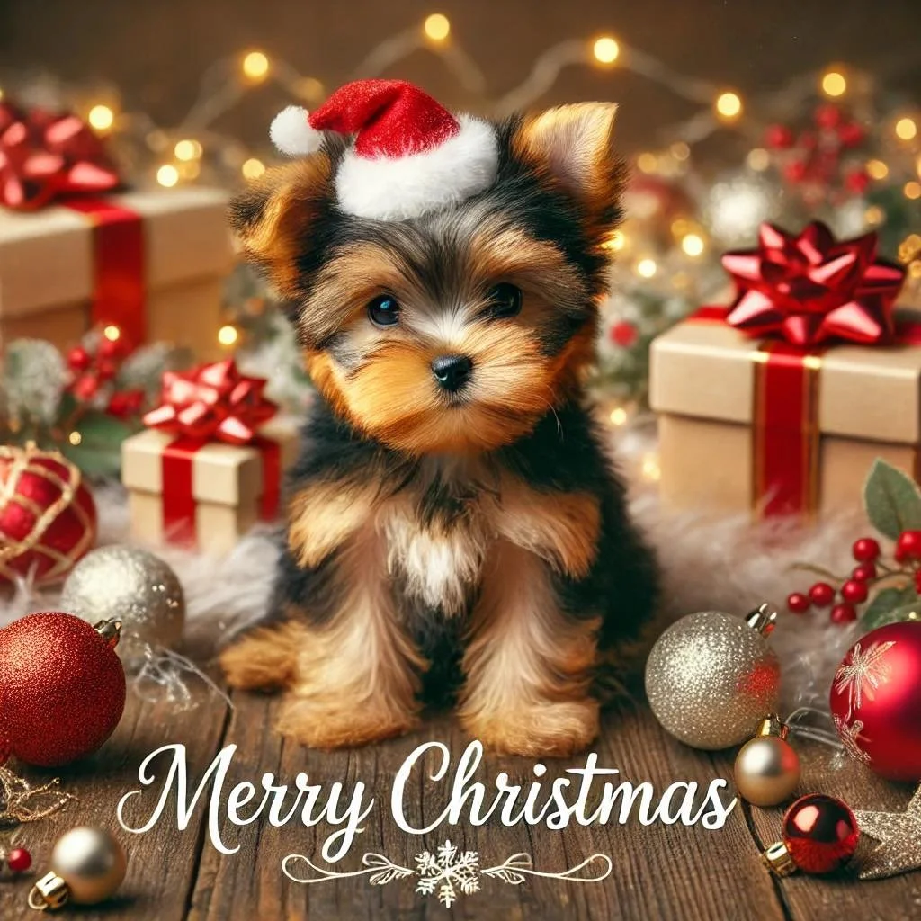 &quot;🎄🐾 Wishing you a paws-itively Merry Christmas from Sue Sue&rsquo;s precious puppies to yours! ❤️✨ #MerryChristmas #HolidayCheer&quot;