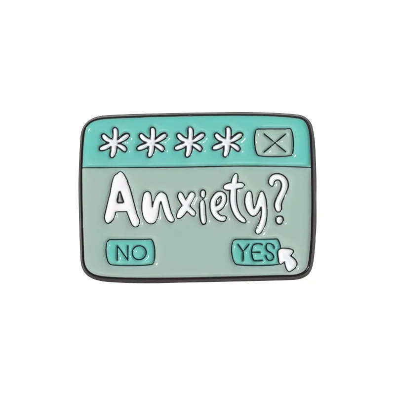 Anxiety Pin Badge