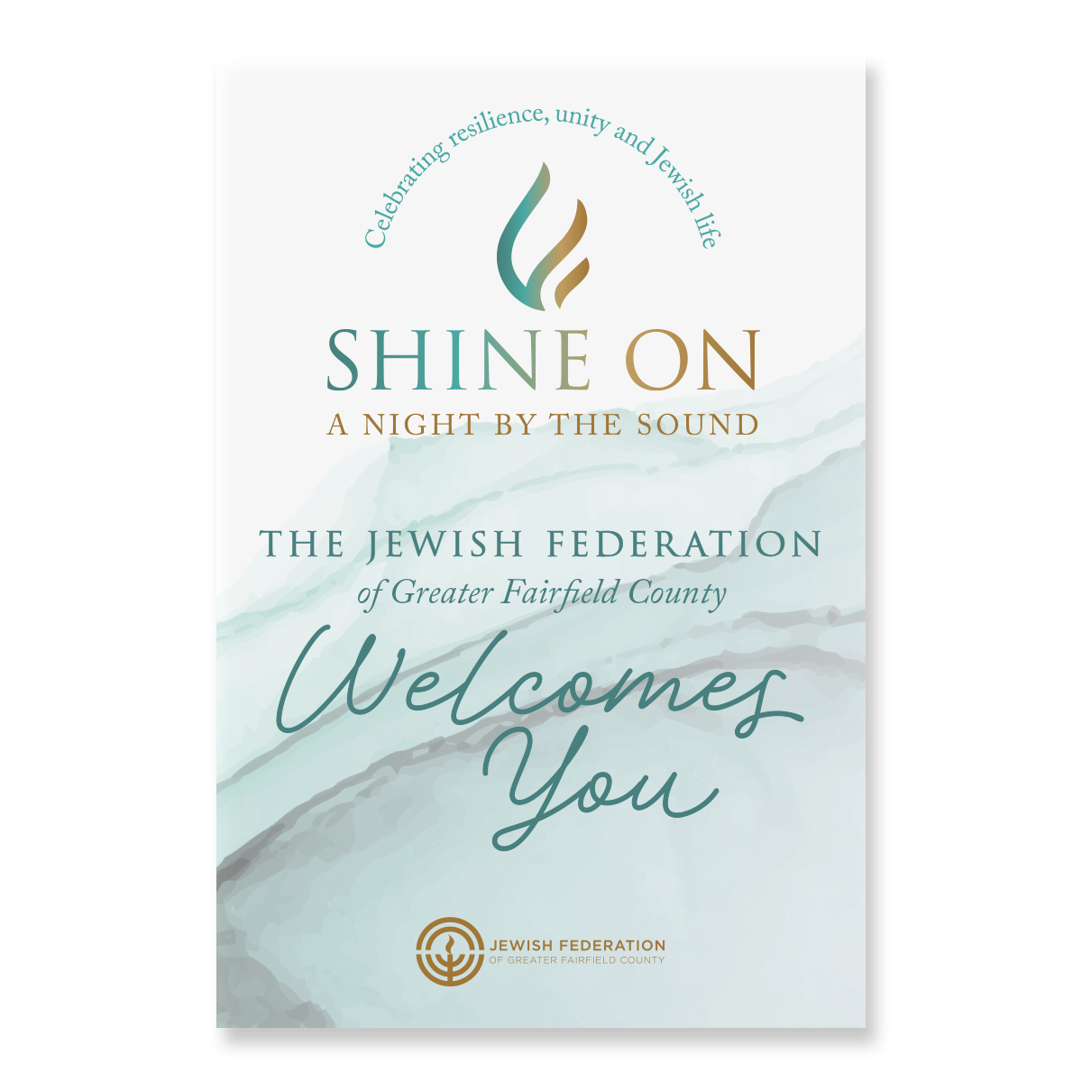 The Jewish Federation event poster