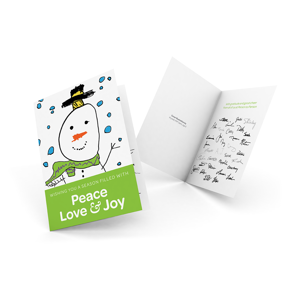 Person to Person holiday card
