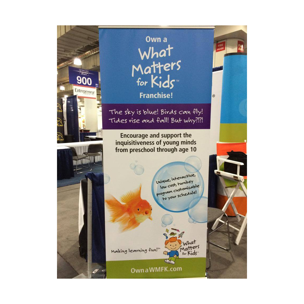What Matters for Kids retractable banner