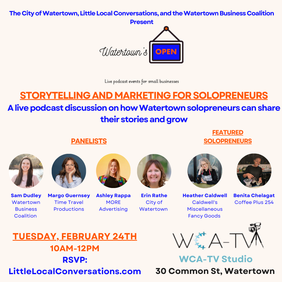 Watertown’s Open: Storytelling and Marketing for Solopreneurs