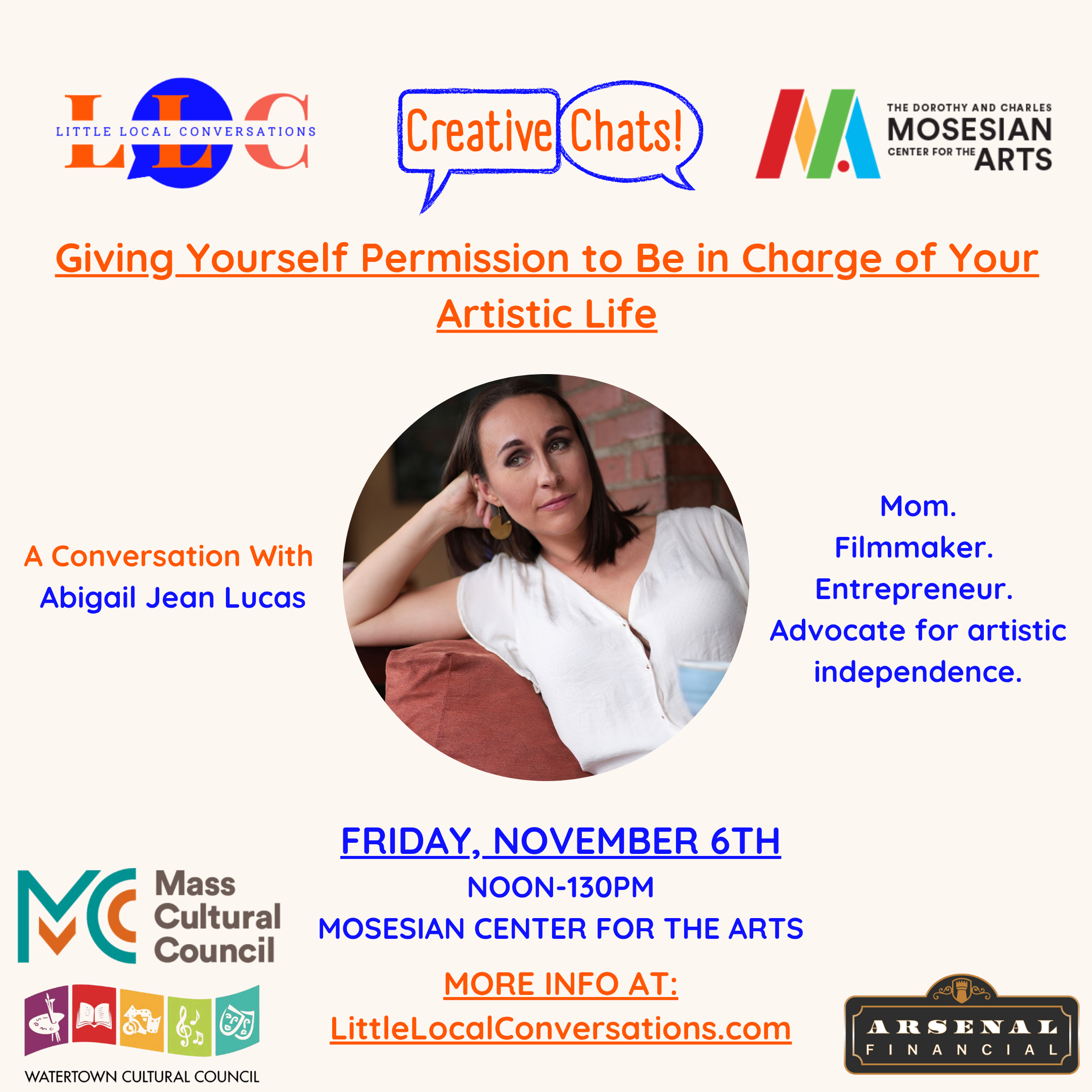 Creative Chats (With Guest Abigail Jean Lucas)