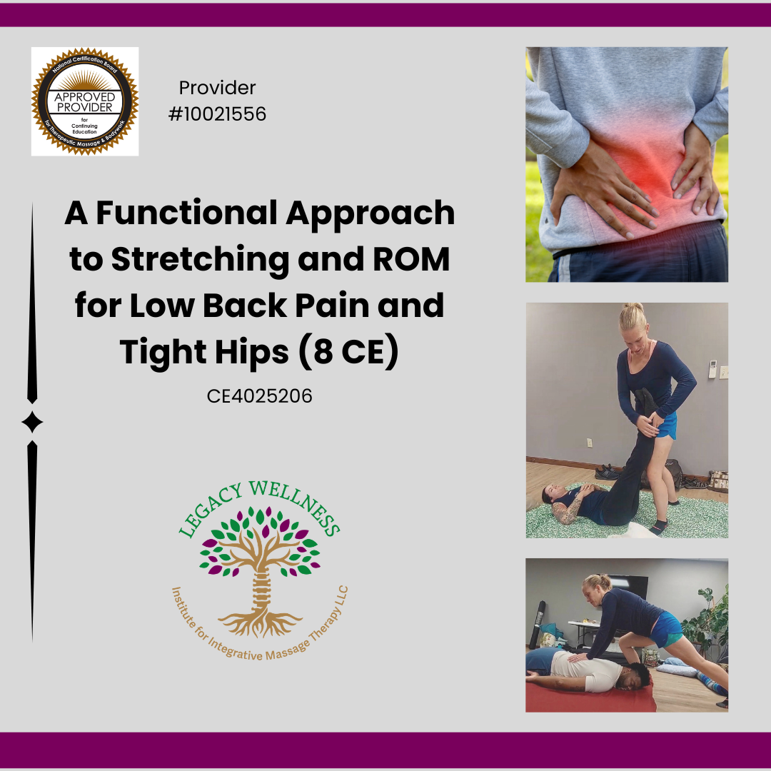 A Functional Approach to Stretching and ROM for Low Back Pain and Tight Hips (8 CE)