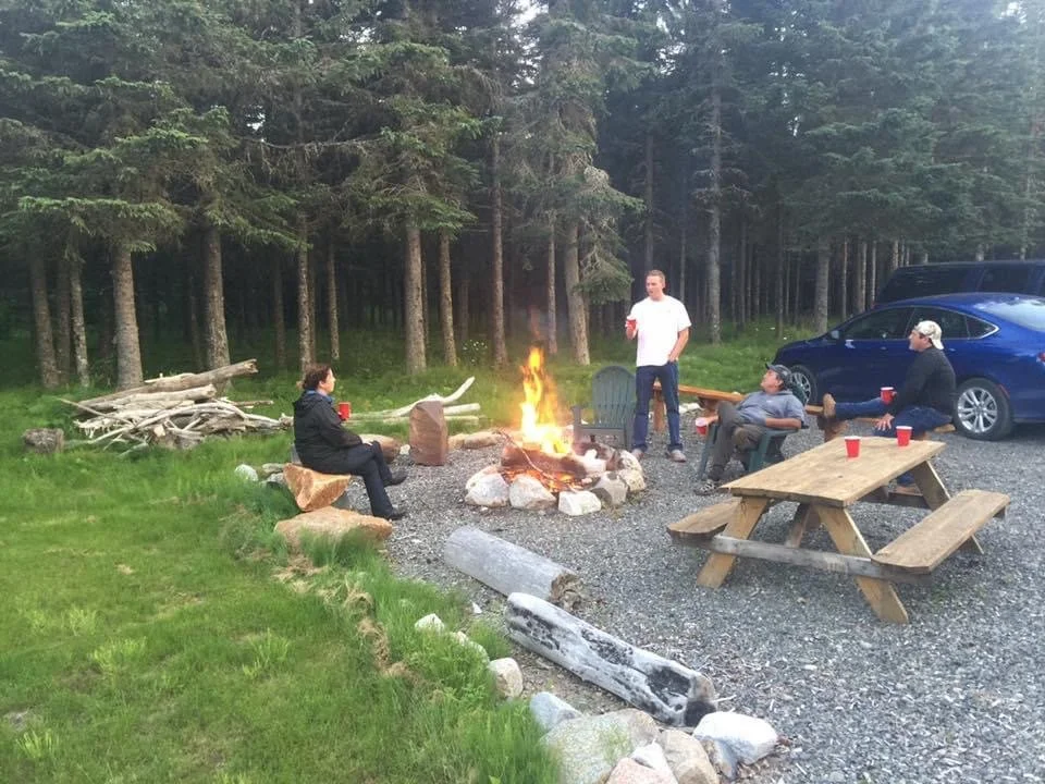 Campfire in the yard