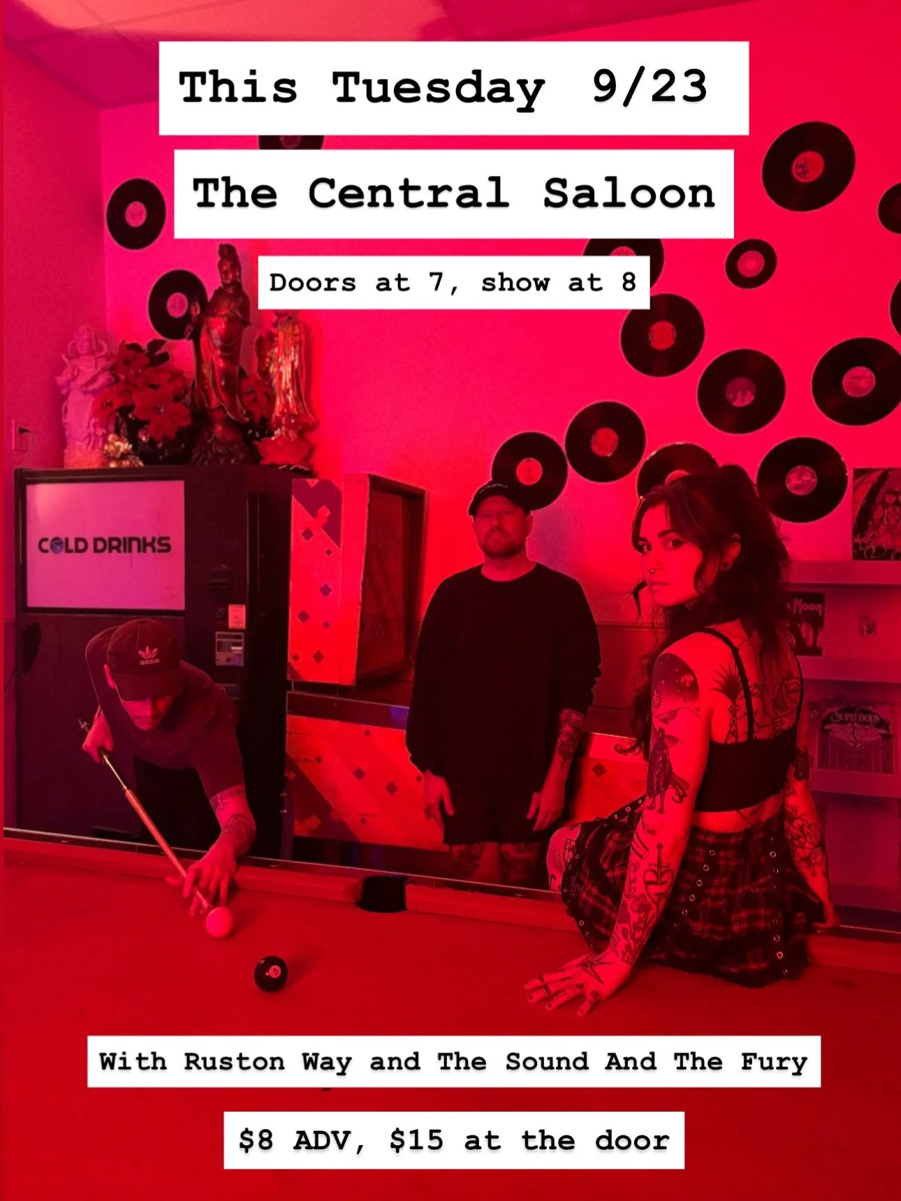 AND we&rsquo;re gonna play a new song 🤘
.
@centralsaloon @rustonwayband @the_sound_and_the_fury_music 
.
#seattlemusic #seattlemusicscene #seattlemusician #seattlemusicians #seattleband #seattlebands #mamasnewcult #seattle #centralsaloonseattle