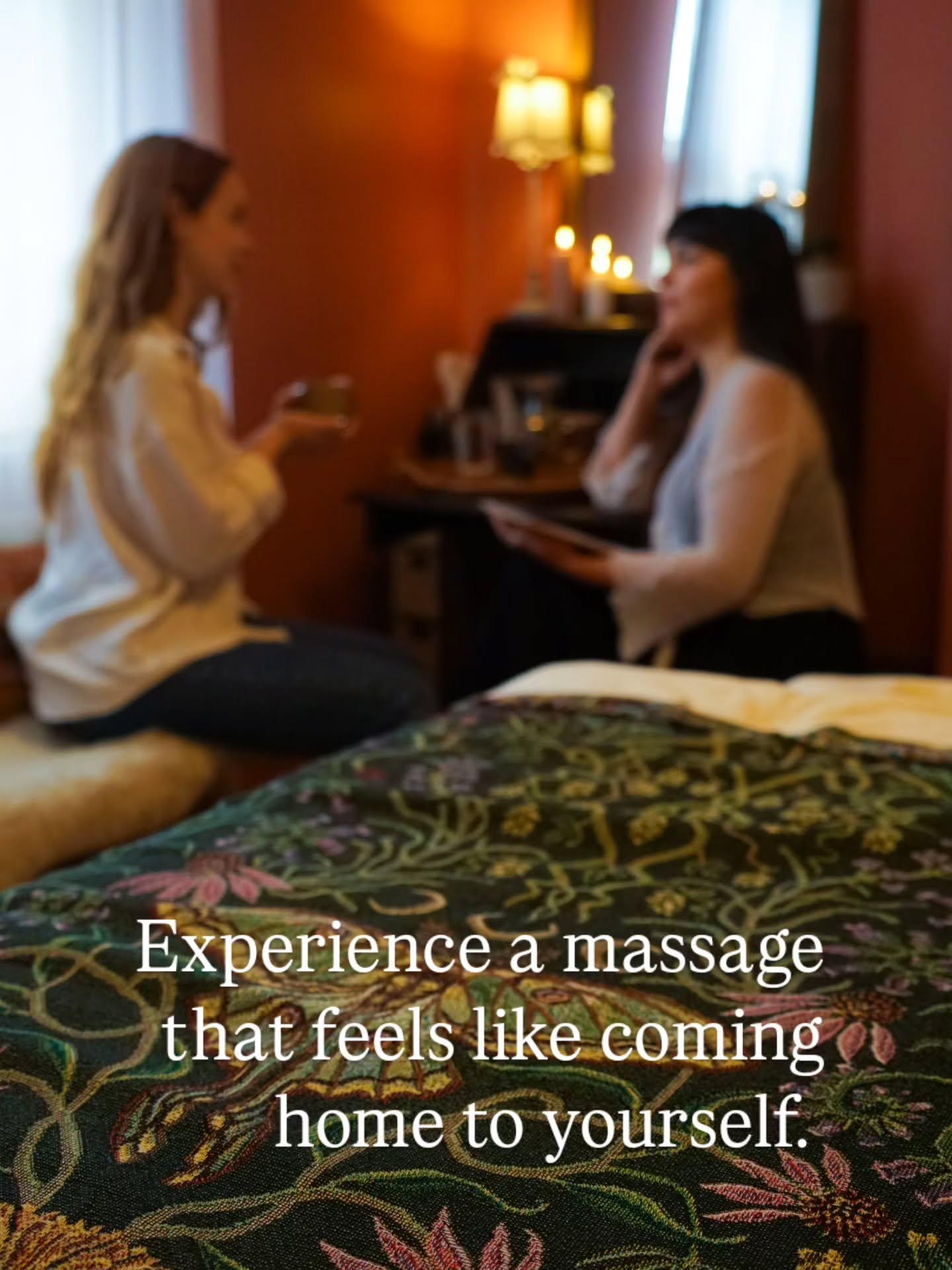𝐂𝐨𝐦𝐞 𝐡𝐨𝐦𝐞 𝐭𝐨 𝐲𝐨𝐮𝐫𝐬𝐞𝐥𝐟.

One of the things I have learned from my many years of experience as a massage client, coupled with my more recent experience as a Holistic Massage Therapist, is that massage can be 𝐬𝐨 𝐦𝐮𝐜𝐡 𝐦𝐨𝐫𝐞 tha