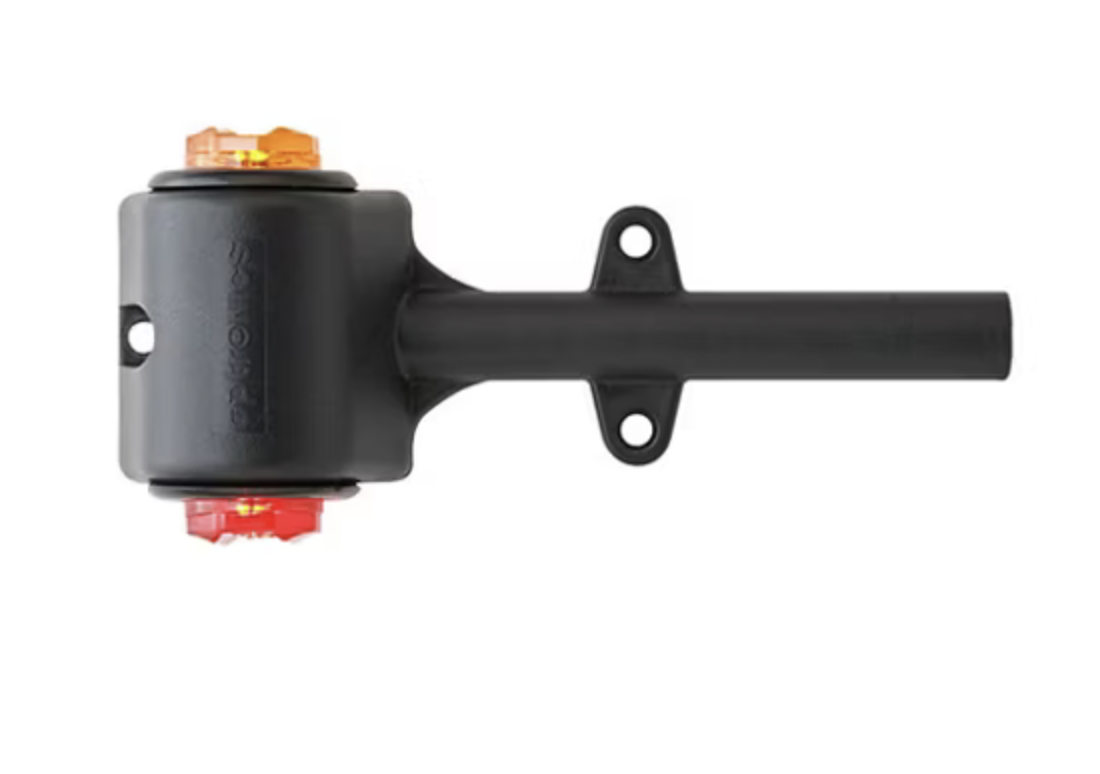 LED Clearance Marker Light, Fender Assembly Amber/Red Driver side 2Diode TwoWire