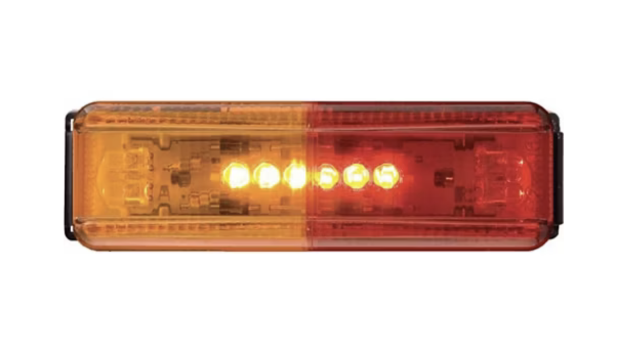 Optronics LED Clear/Marker Amber/Red Thinline Fender Mount Kit