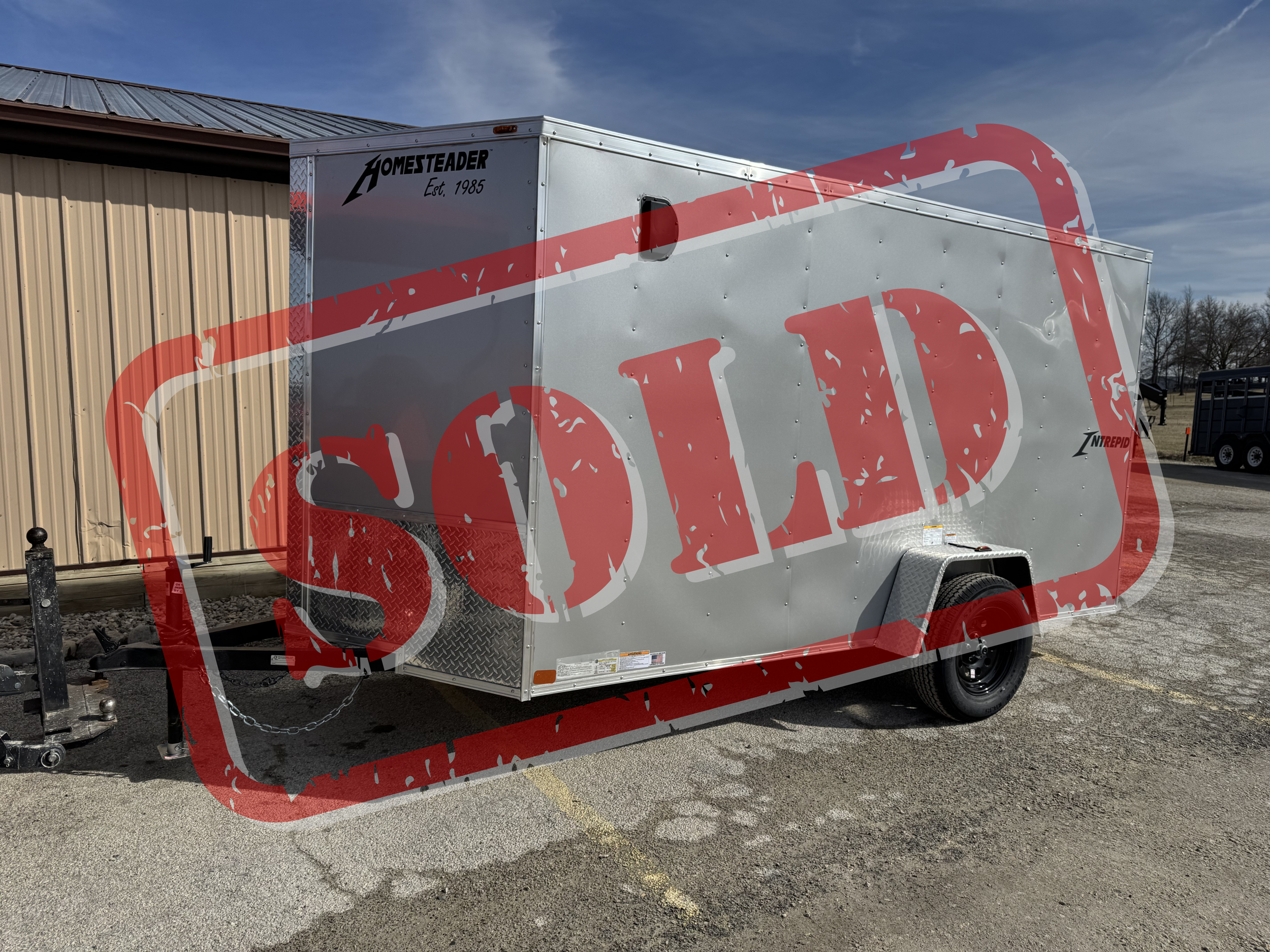 Homesteader 6’ x 12’ Intrepid, Single Axle