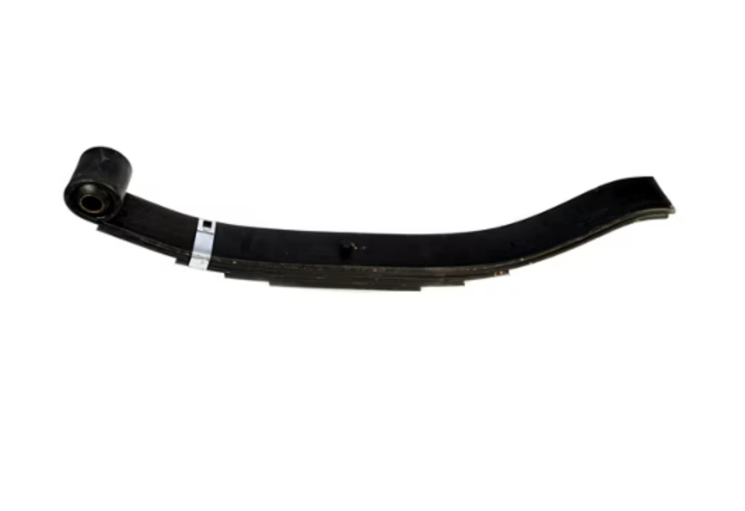 Slipper 3"Wide x 30"Long, 1" Spring Eye Diameter, 5-Leaf 5,000 LBS. Capacity Each Spring Assembly- Front Divisional Length: 13 3/8" Slipper Eye to Slipper Hanger Line Point Length: 30 1/2"