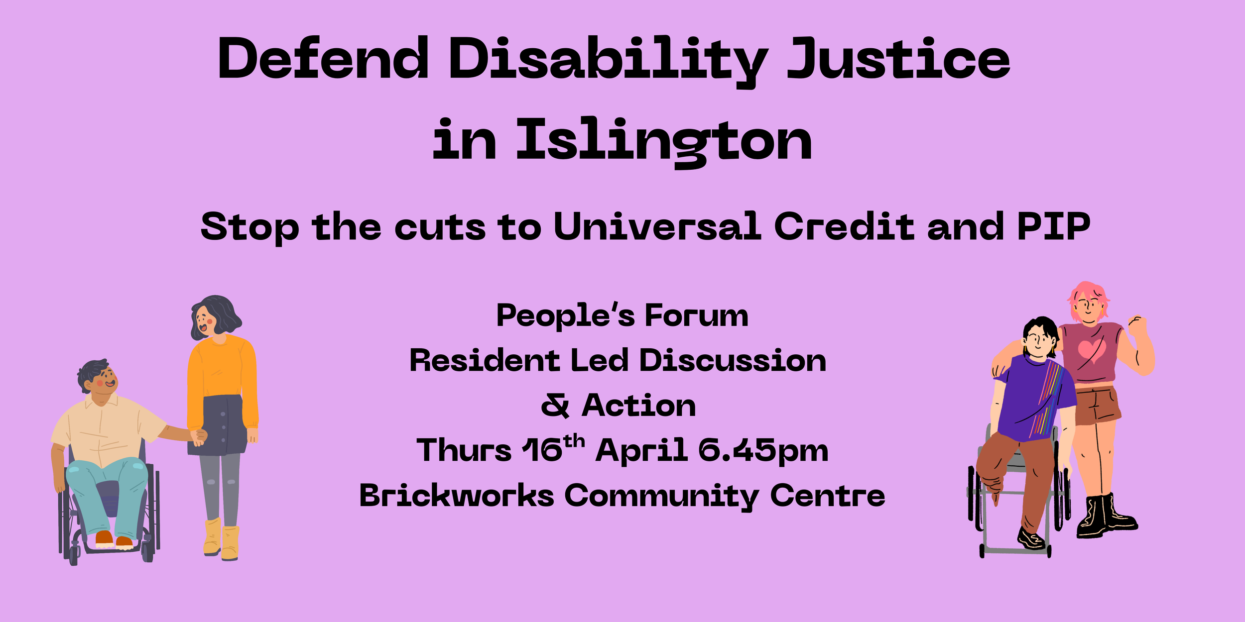 Defend Disability Justice in Islington - stop the cuts to universal credit and PIP