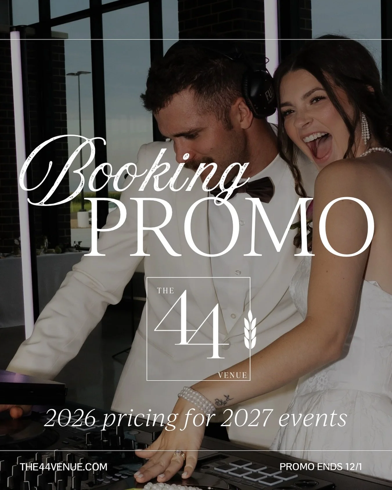 💍 Ready to say yes to your dream venue? Now&rsquo;s the perfect time!

Book your 2027 wedding at The 44 and lock in 2026 pricing &mdash; but hurry, this offer ends December 1st! ✨

#the44venue #northdakotaweddings #fargoweddings #engaged #weddingpla