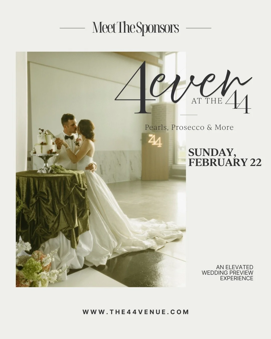 ✨4ever at The 44 is coming to life thanks to these incredible partners working behind the scenes to bring our first wedding experience to reality:

&bull; @701balloondecor 
&bull; @lovealwaysfloral 
&bull; @fuzeent 
&bull; @brimbymeg 
&bull; @brewcat