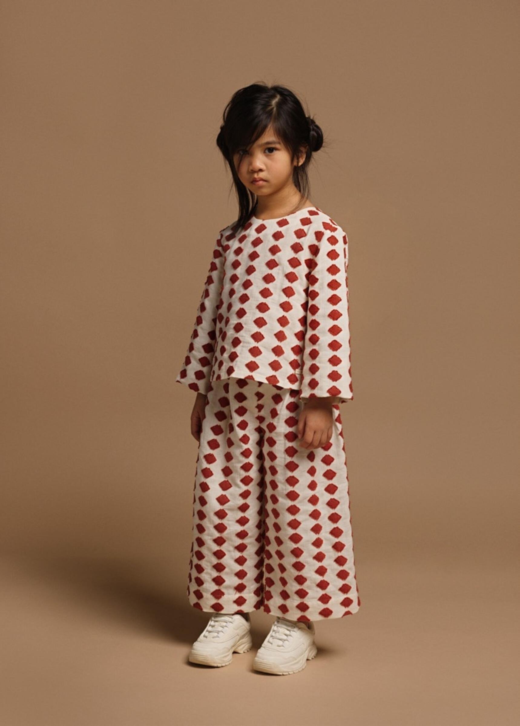 DIANA set / 2 Pieces outfit, cotton, Diamond all over print