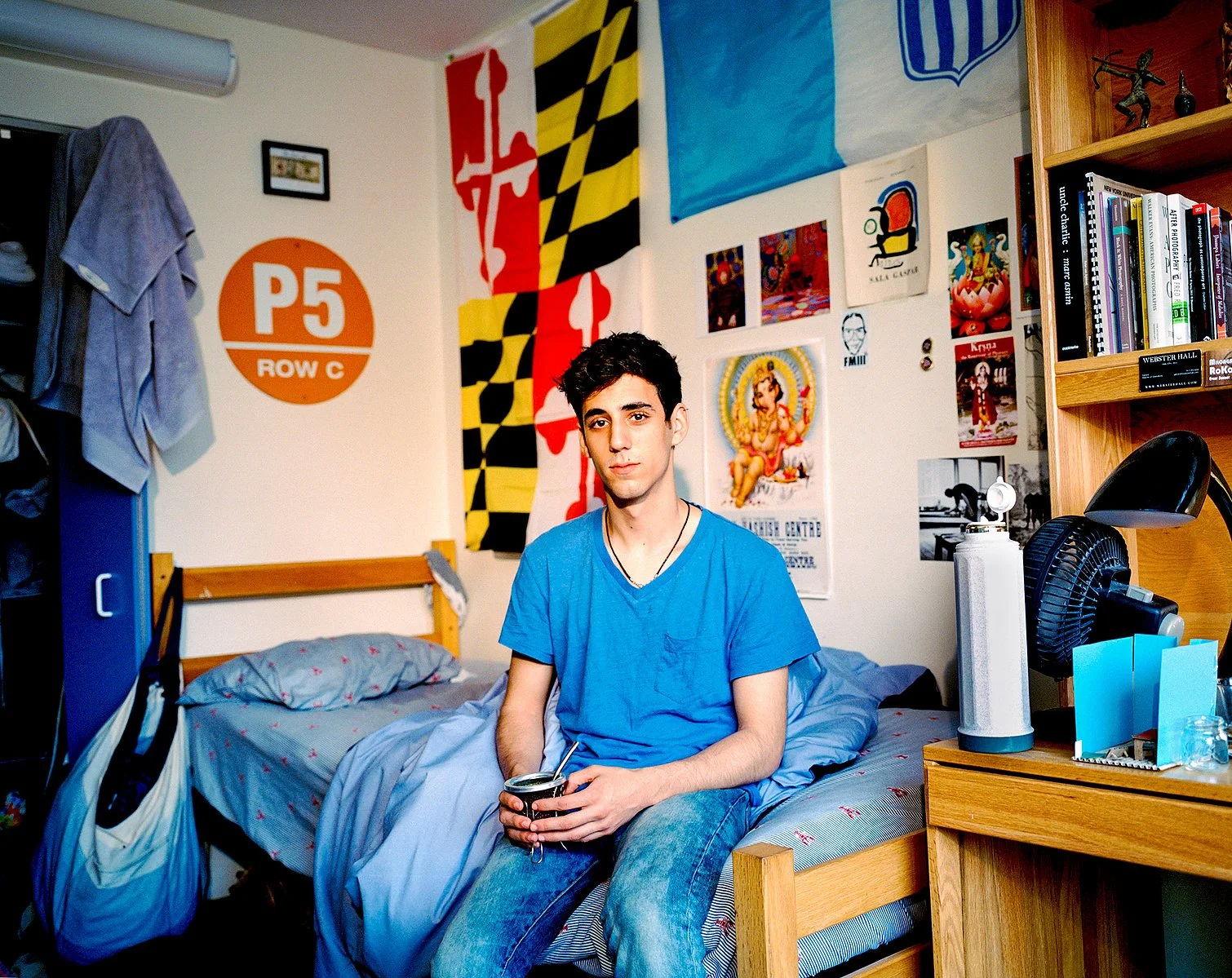  Alex Fiszbein, who was 19 at the time this photograph was taken. His parents migrated from Argentina to the United States. 