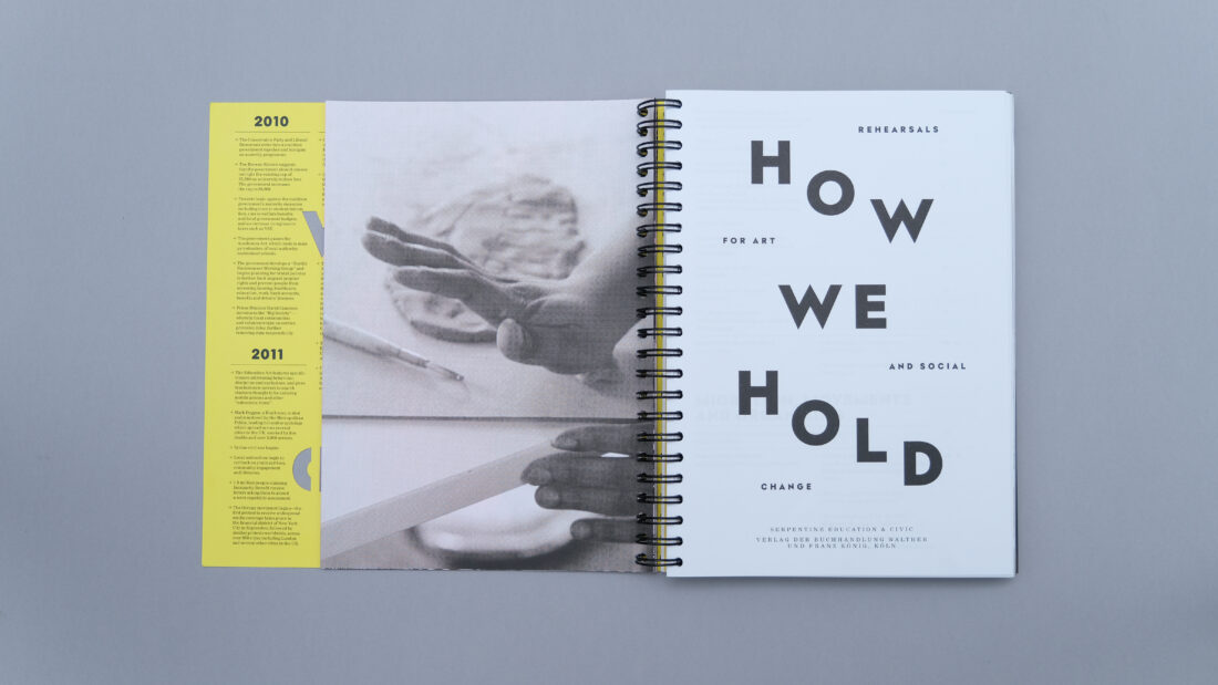 HOW WE HOLD: REHEARSALS FOR ART AND SOCIAL CHANGE
