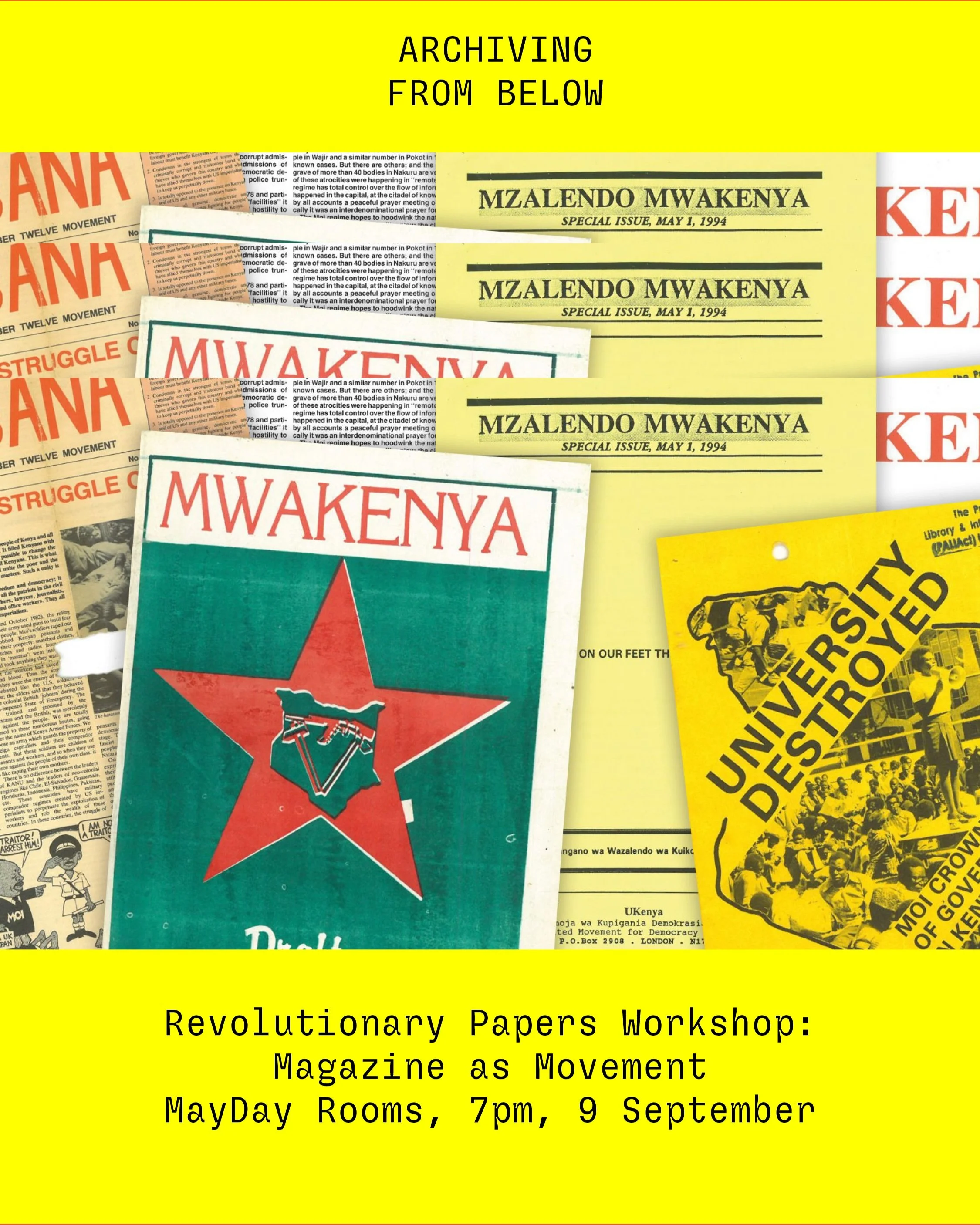 Revolutionary Papers Workshop: Magazine as Movement