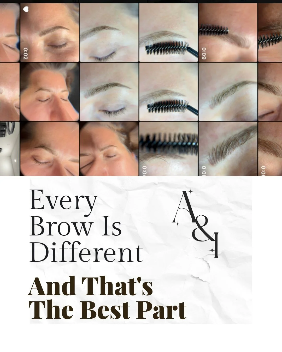 No two brow appointments are ever the same.

Different face shapes.
Different hair colors.
Different goals.

That's why every brow is mapped, customized, and created specifically for you.

Because your brows should never look like anyone else's. 🤍

