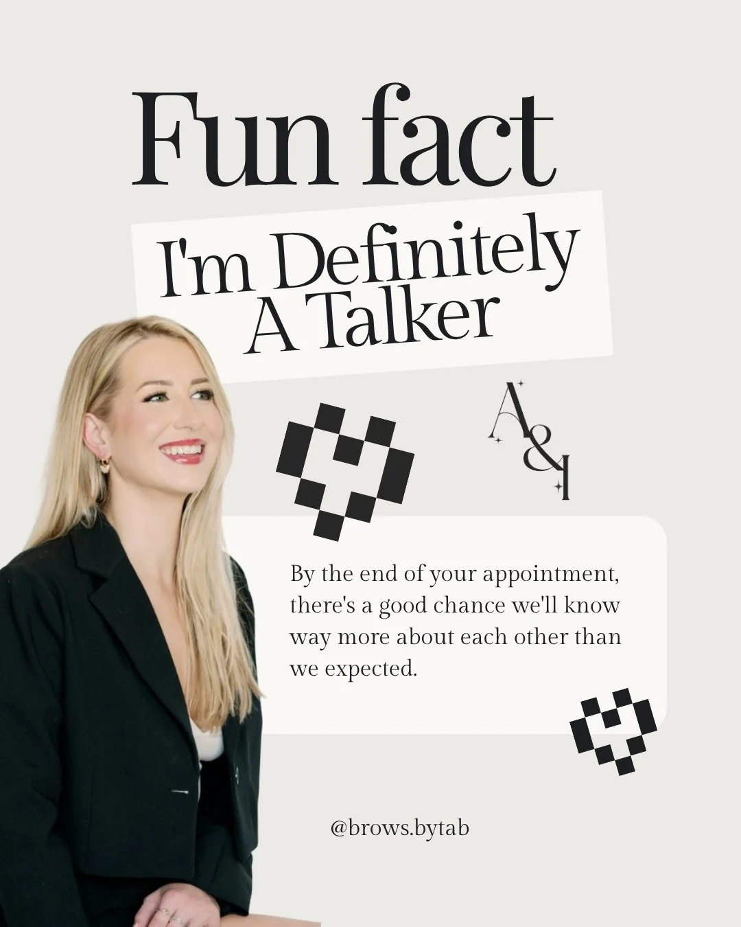 If you know me... you already know I'm probably going to chat your ear off. 😝🤍

Lucky for us, brow appointments are the perfect excuse to catch up, tell stories, laugh a little, and make the time fly by.

By the end of your appointment, there's a g
