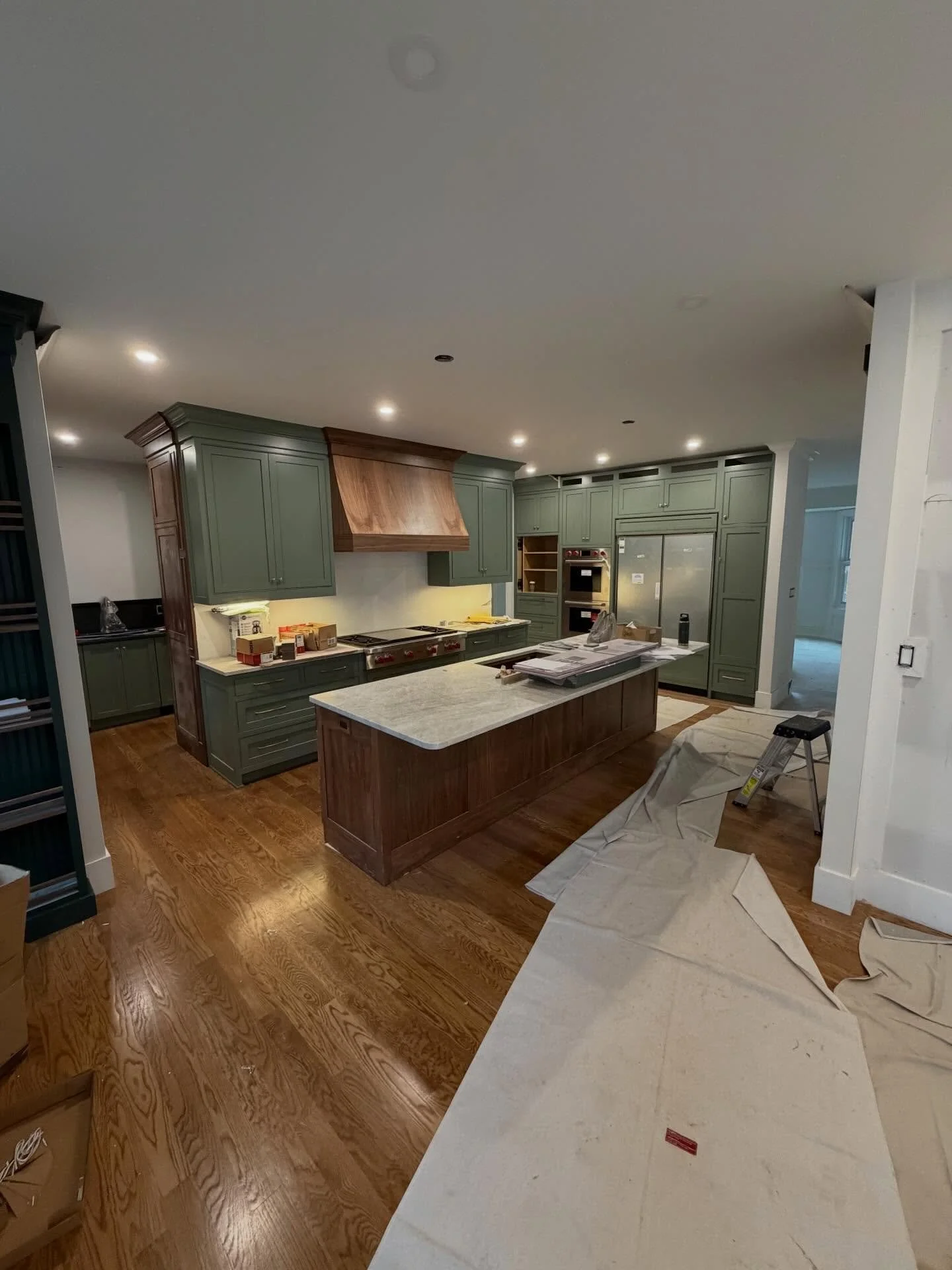 This 6,000 sq ft home has received a complete remodel in the Highlands area. Shoutout to our amazing team of painters making this all come together! #paint #remodel #team