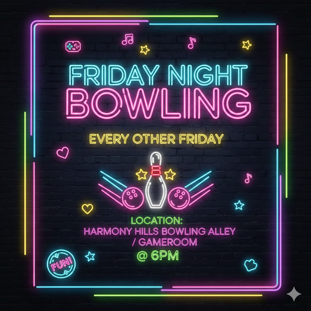 🎳 Friday Night Strikes: The Harmony Hills Bowling! 🎱